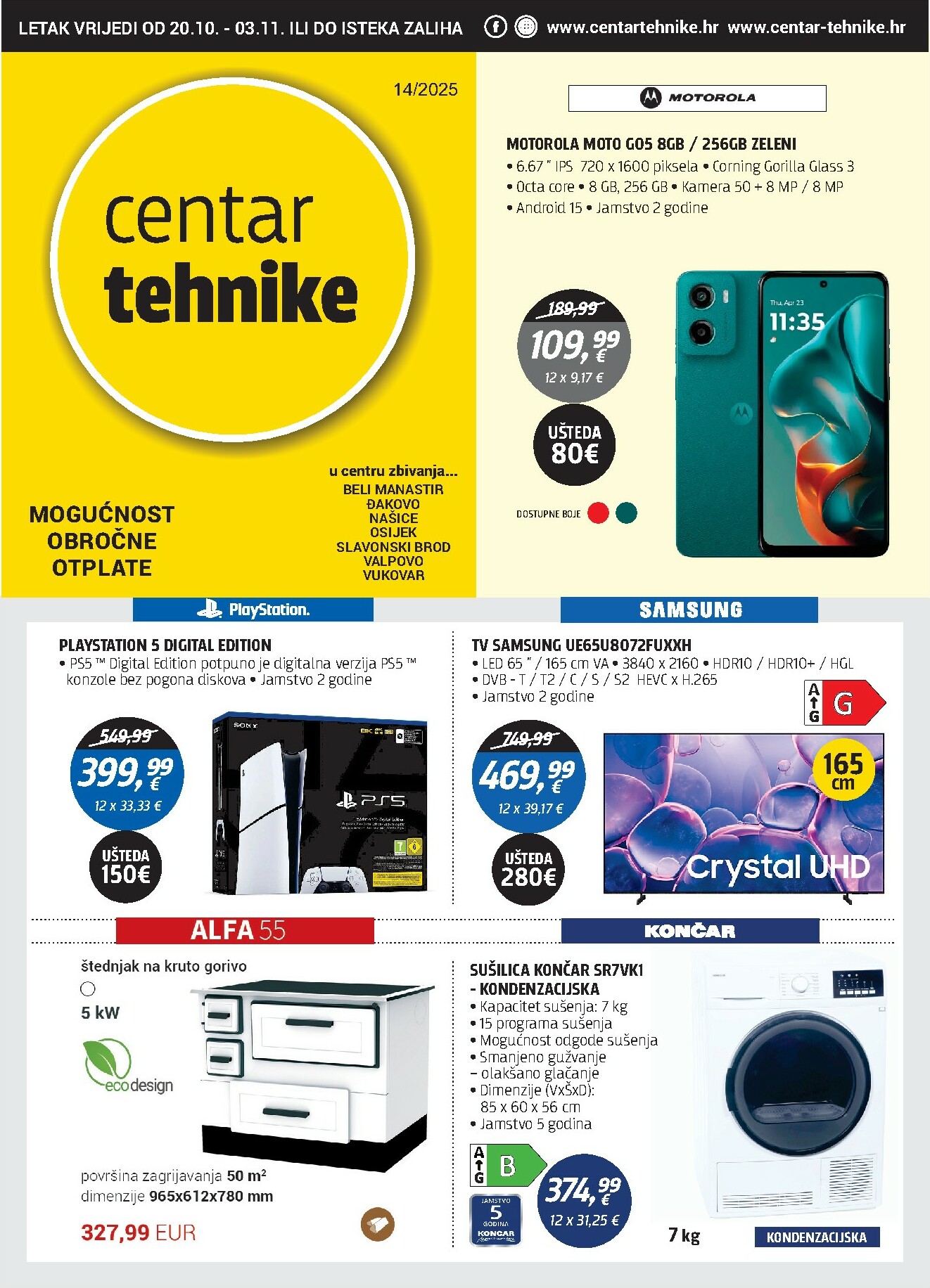 centar-tehnike - Prelistajte katalog Centar tehnike, vrijedi od 20.10. do 03.11.