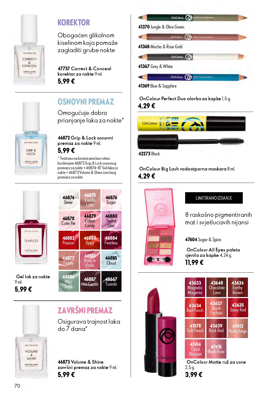 oriflame - Aktualni katalog Oriflame od srijede, 24.06.2026 do utorka, 14.07.2026 - page: 70