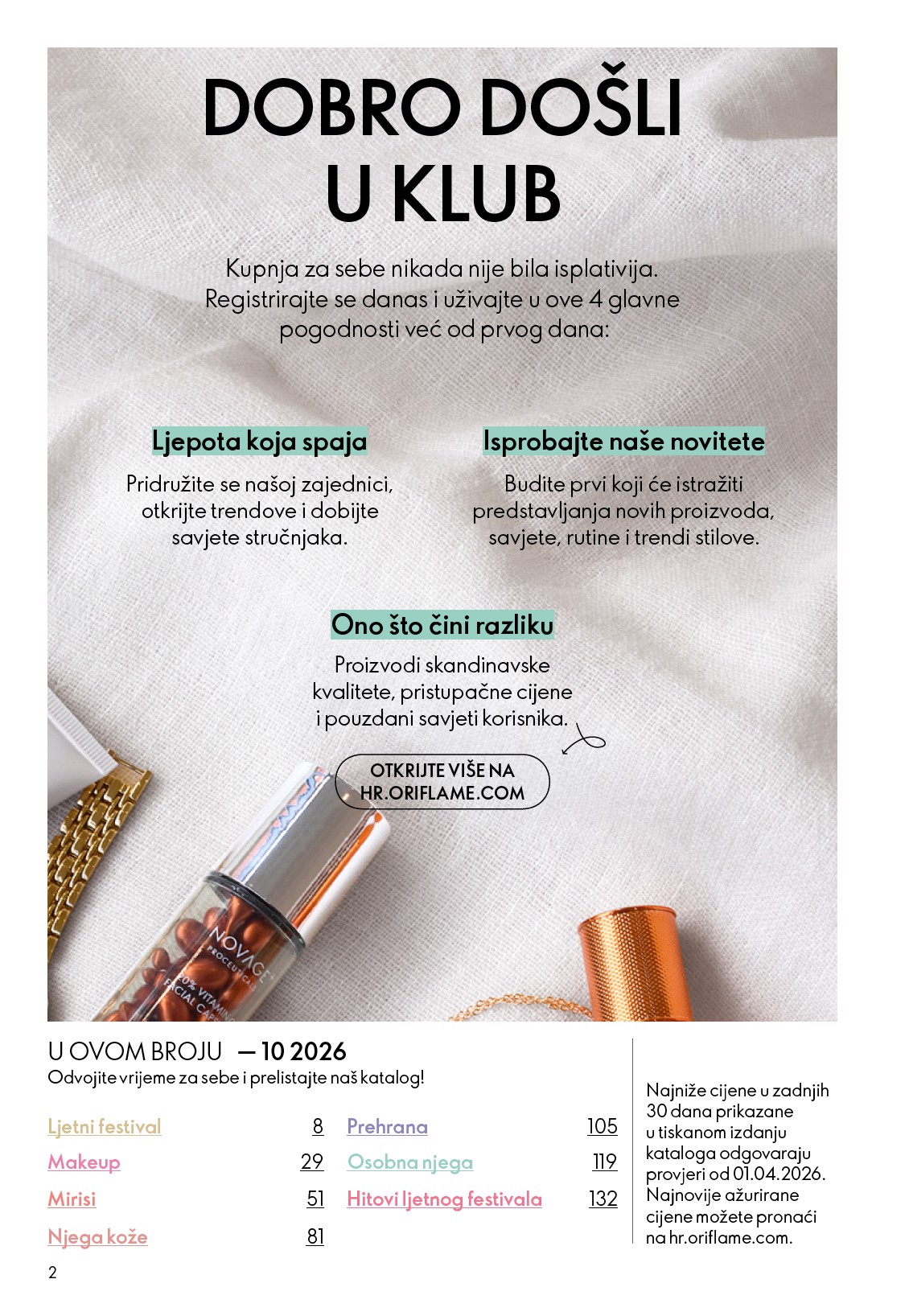 oriflame - Aktualni katalog Oriflame od srijede, 15.07.2026 do utorka, 04.08.2026 - page: 2