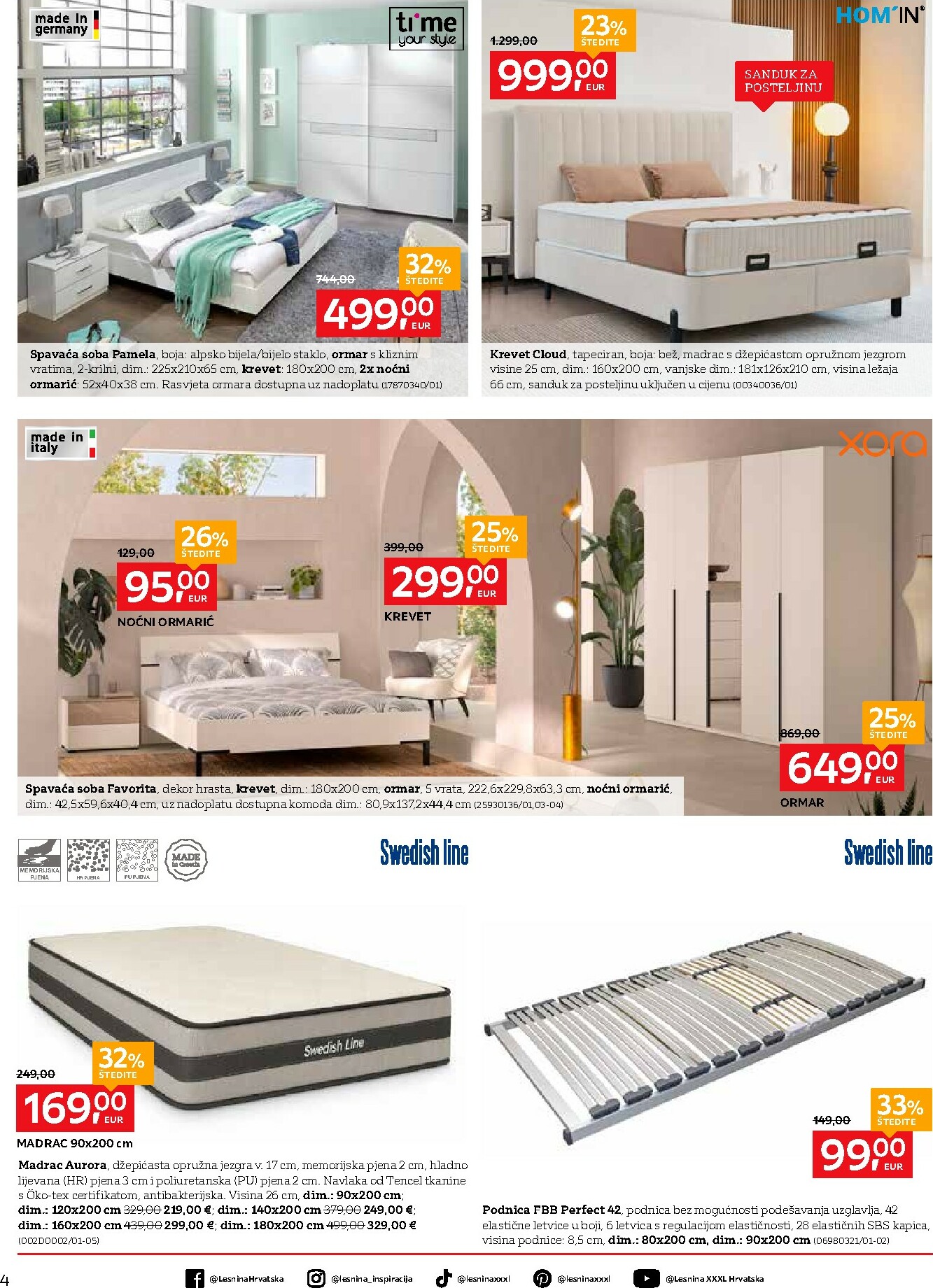 lesnina-xxxl - Prelistajte katalog Lesnina - Za ugodne snove, vrijedi od 27.01.2026 do 19.02.2026 - page: 4