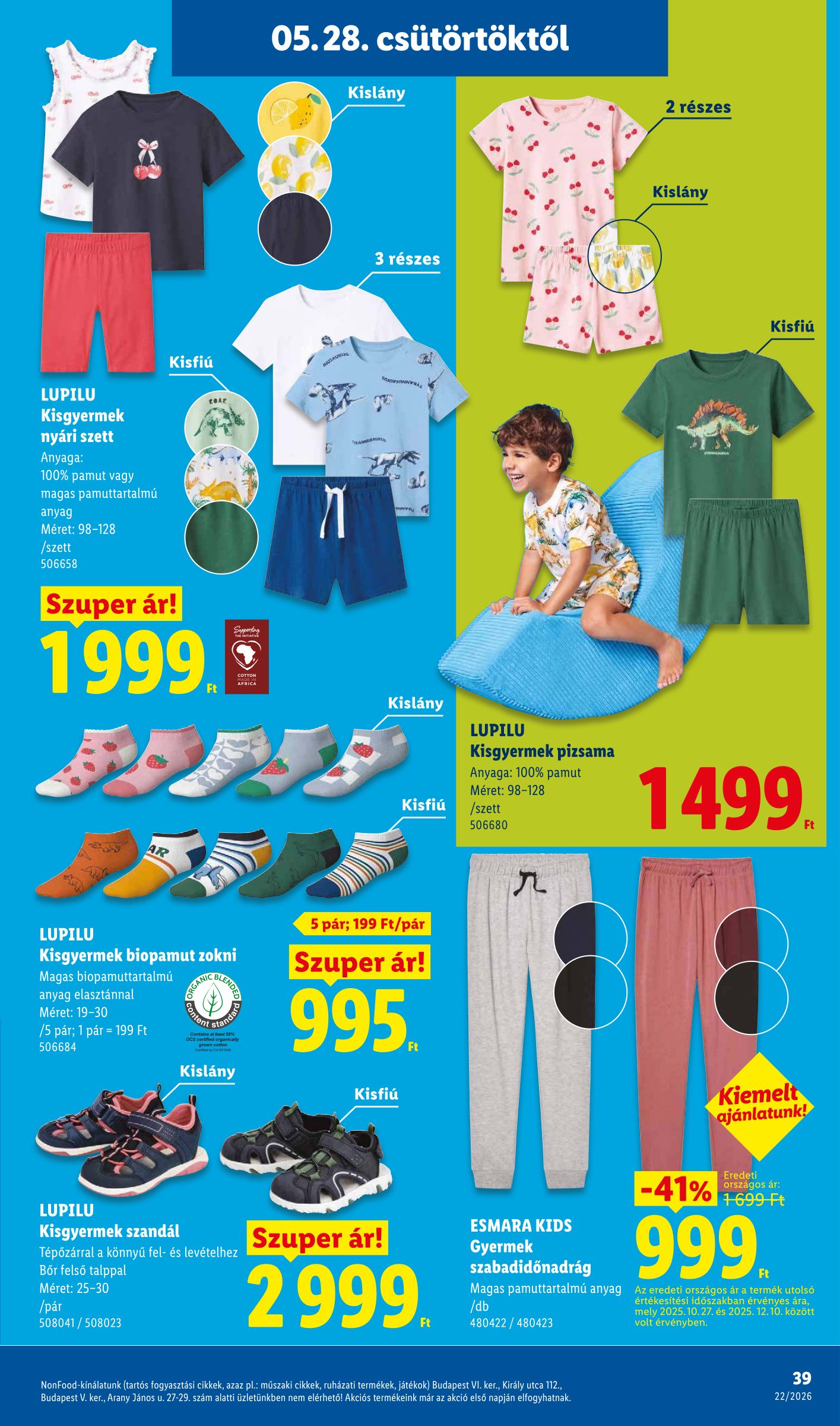lidl - Lidl hirdetmény a következő hétre csütörtöktől 2026.05.28.-tól szerdától 2026.06.03.-ig - page: 39