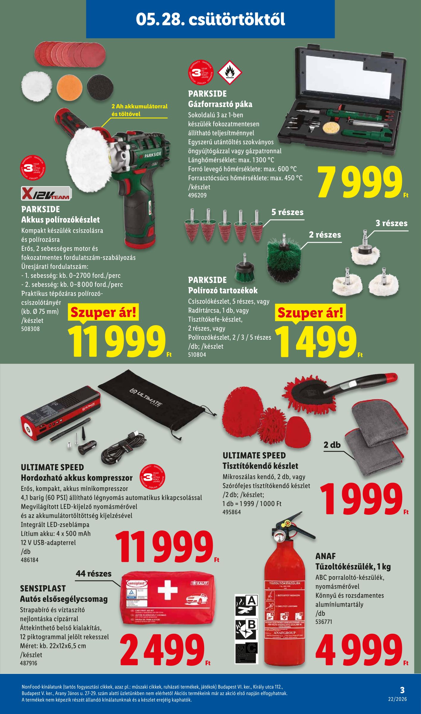 lidl - Lidl - Nonfood hirdetmény a következő hétre csütörtöktől 2026.05.28.-tól szerdától 2026.06.03.-ig - page: 3