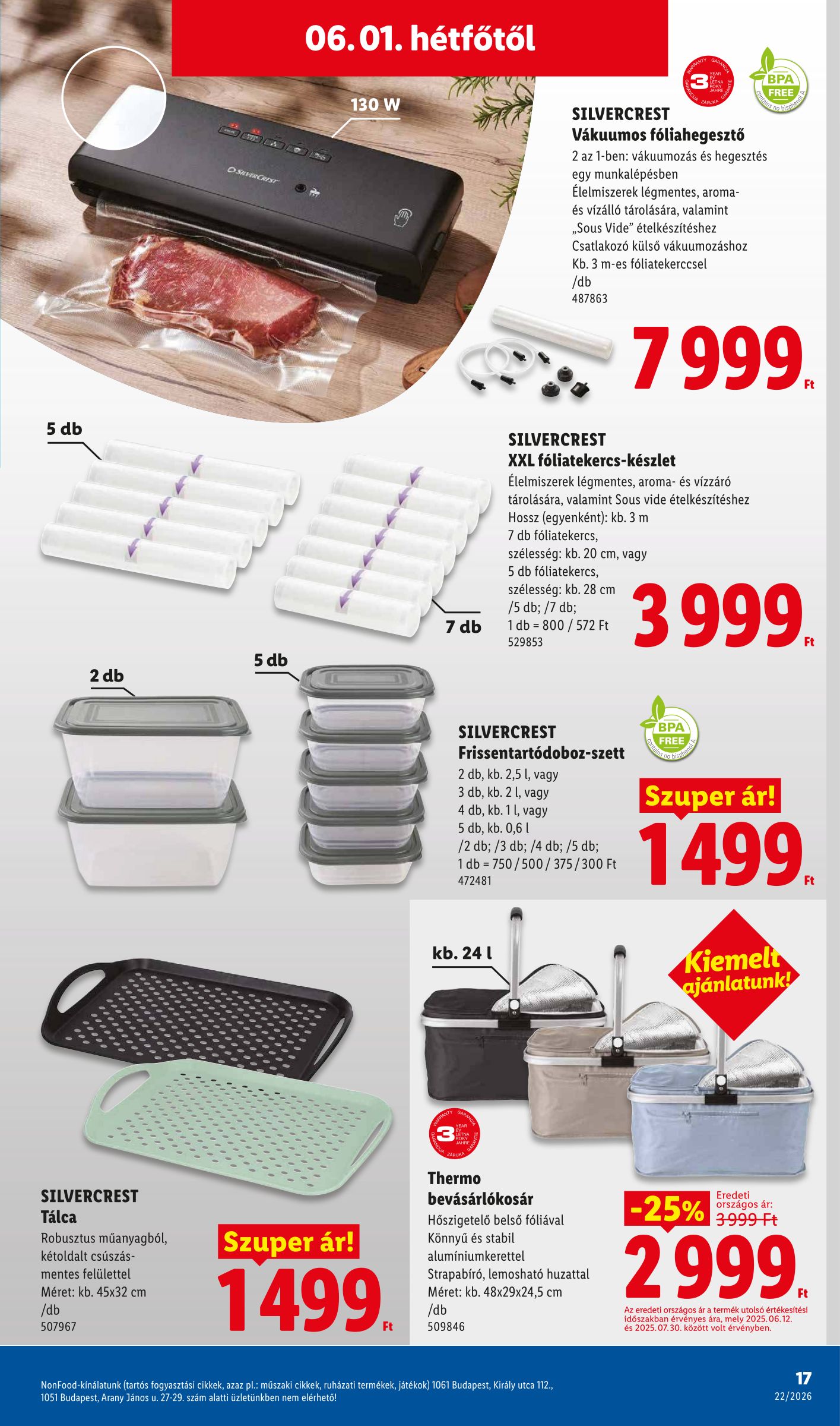 lidl - Lidl - Nonfood hirdetmény a következő hétre csütörtöktől 2026.05.28.-tól szerdától 2026.06.03.-ig - page: 17