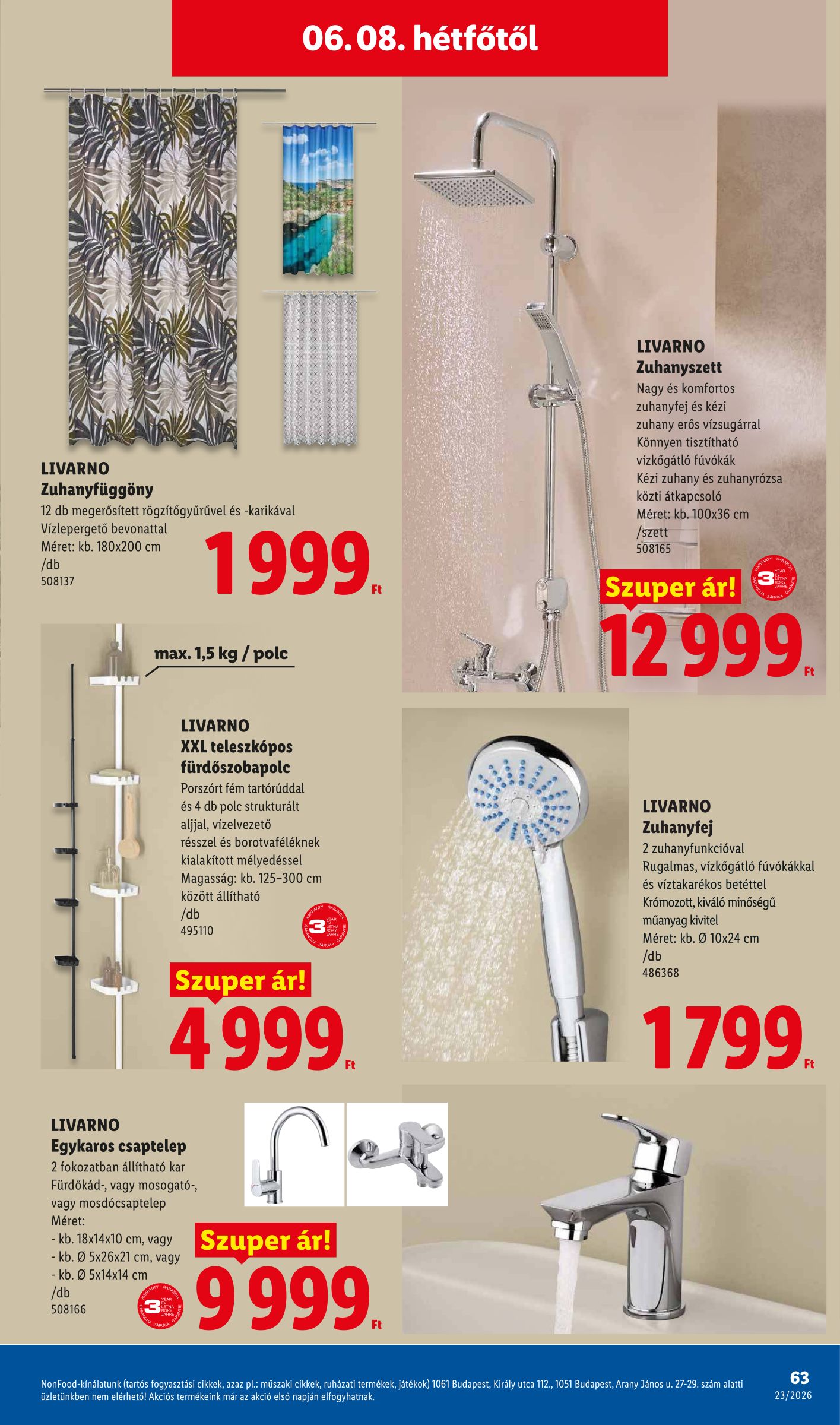 lidl - Lidl hirdetmény a következő hétre csütörtöktől 2026.06.04.-tól szerdától 2026.06.10.-ig - page: 63