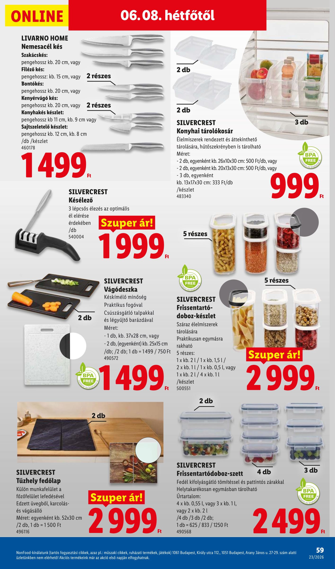 lidl - Lidl hirdetmény a következő hétre csütörtöktől 2026.06.04.-tól szerdától 2026.06.10.-ig - page: 59
