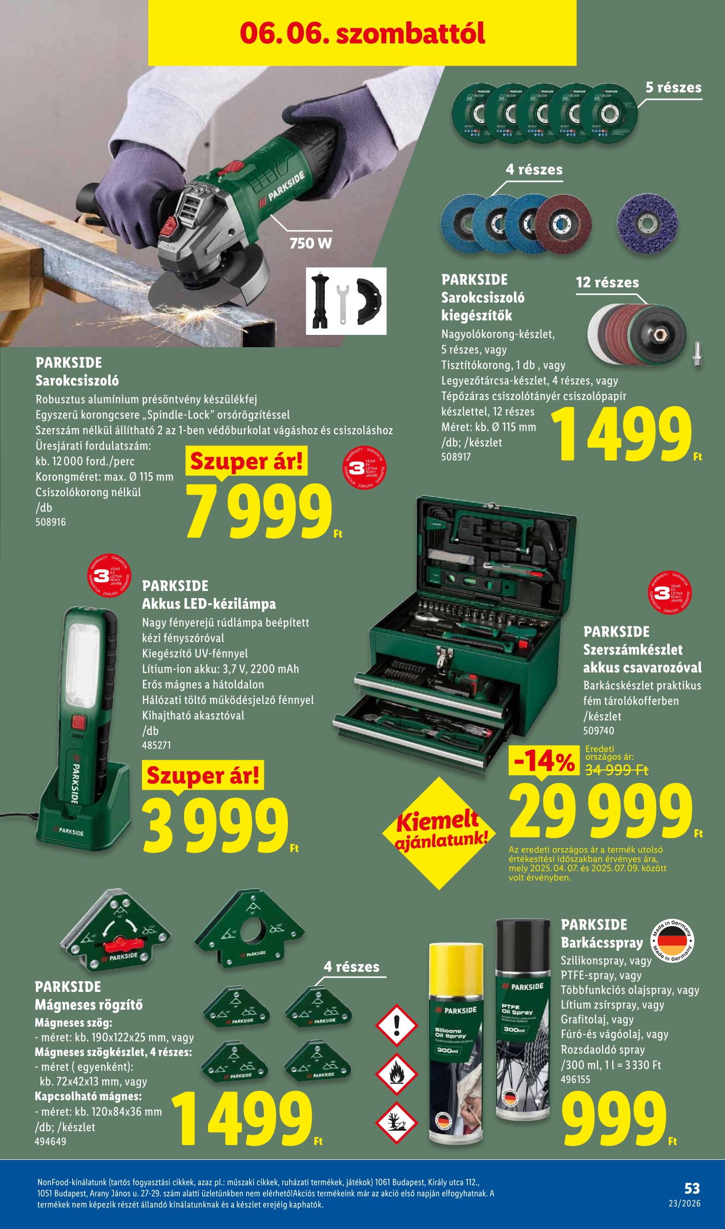 lidl - Lidl hirdetmény a következő hétre csütörtöktől 2026.06.04.-tól szerdától 2026.06.10.-ig - page: 53