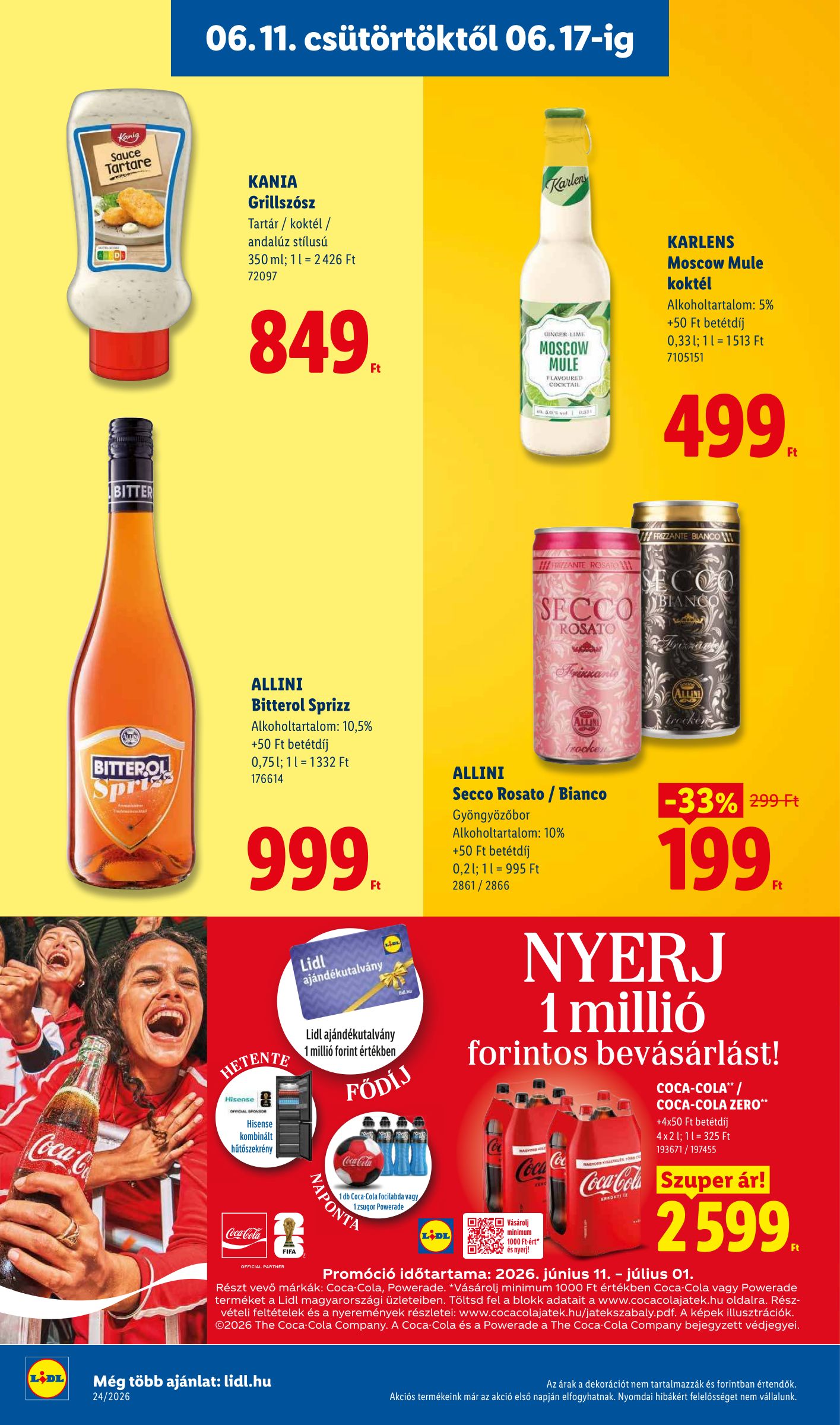 lidl - Lidl hirdetmény a következő hétre csütörtöktől 2026.06.11.-tól szerdától 2026.06.17.-ig - page: 24