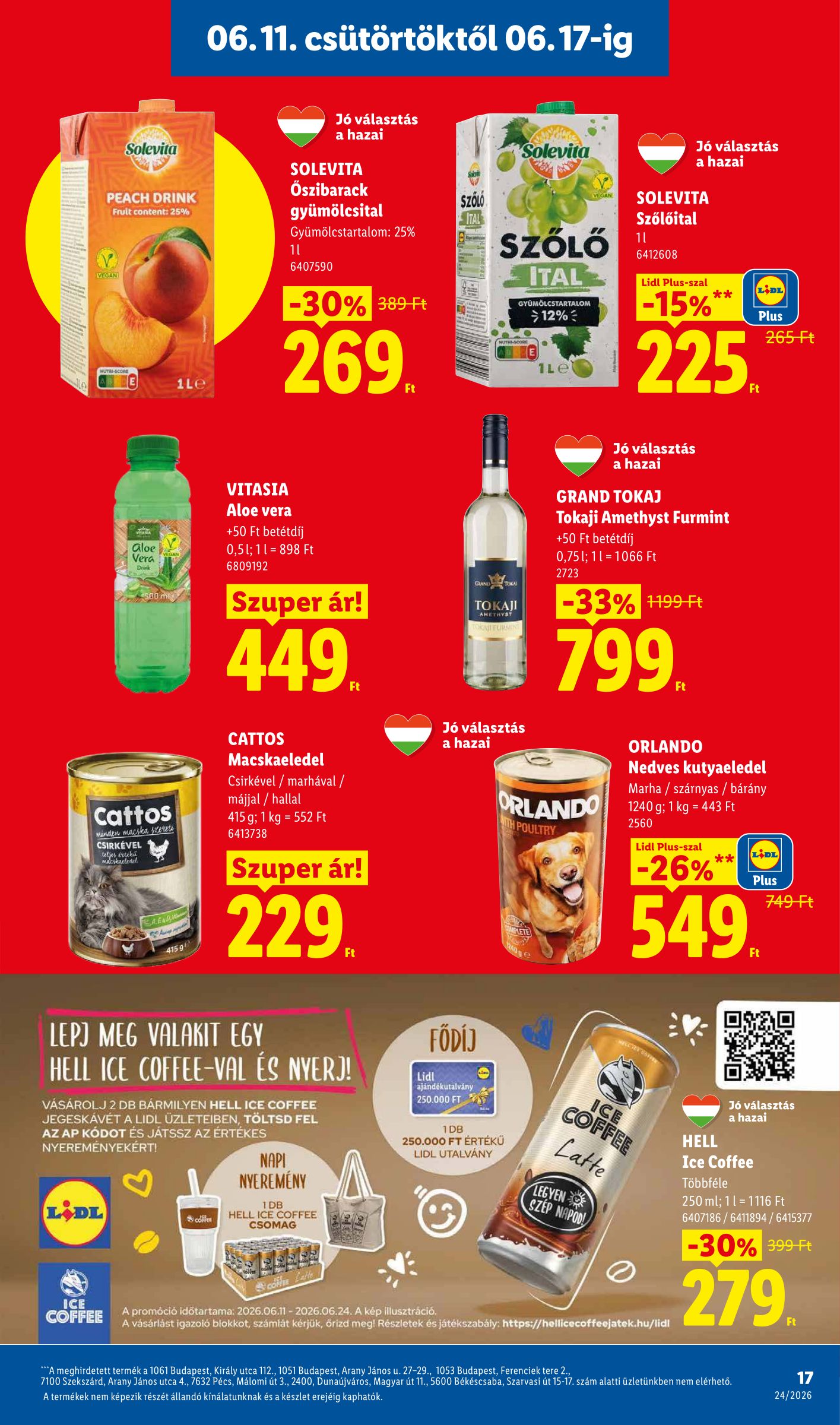 lidl - Lidl hirdetmény a következő hétre csütörtöktől 2026.06.11.-tól szerdától 2026.06.17.-ig - page: 17