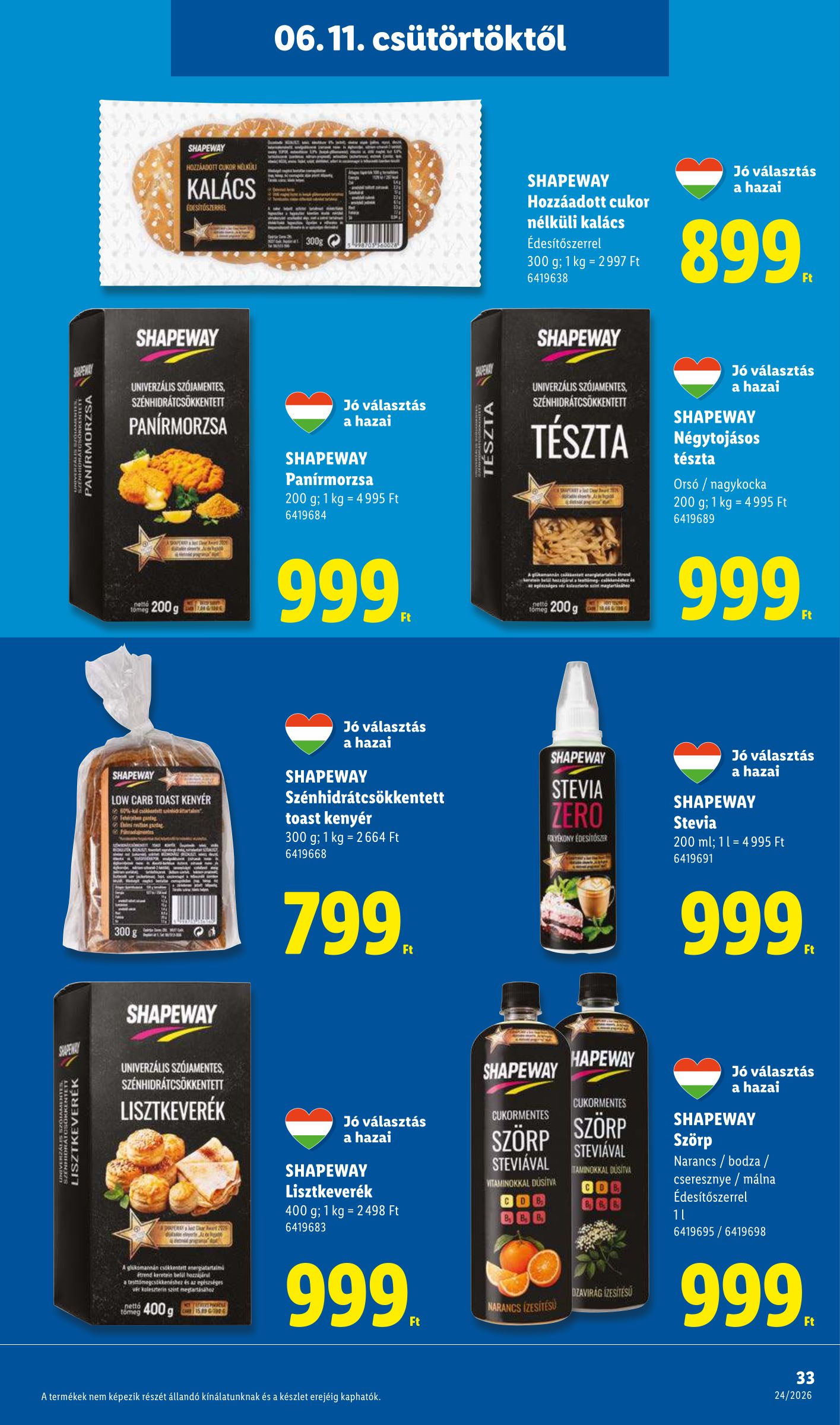 lidl - Aktuális Lidl szórólap érvényes csütörtöktől 2026.06.11.-től szerdától 2026.06.17.-ig - page: 33
