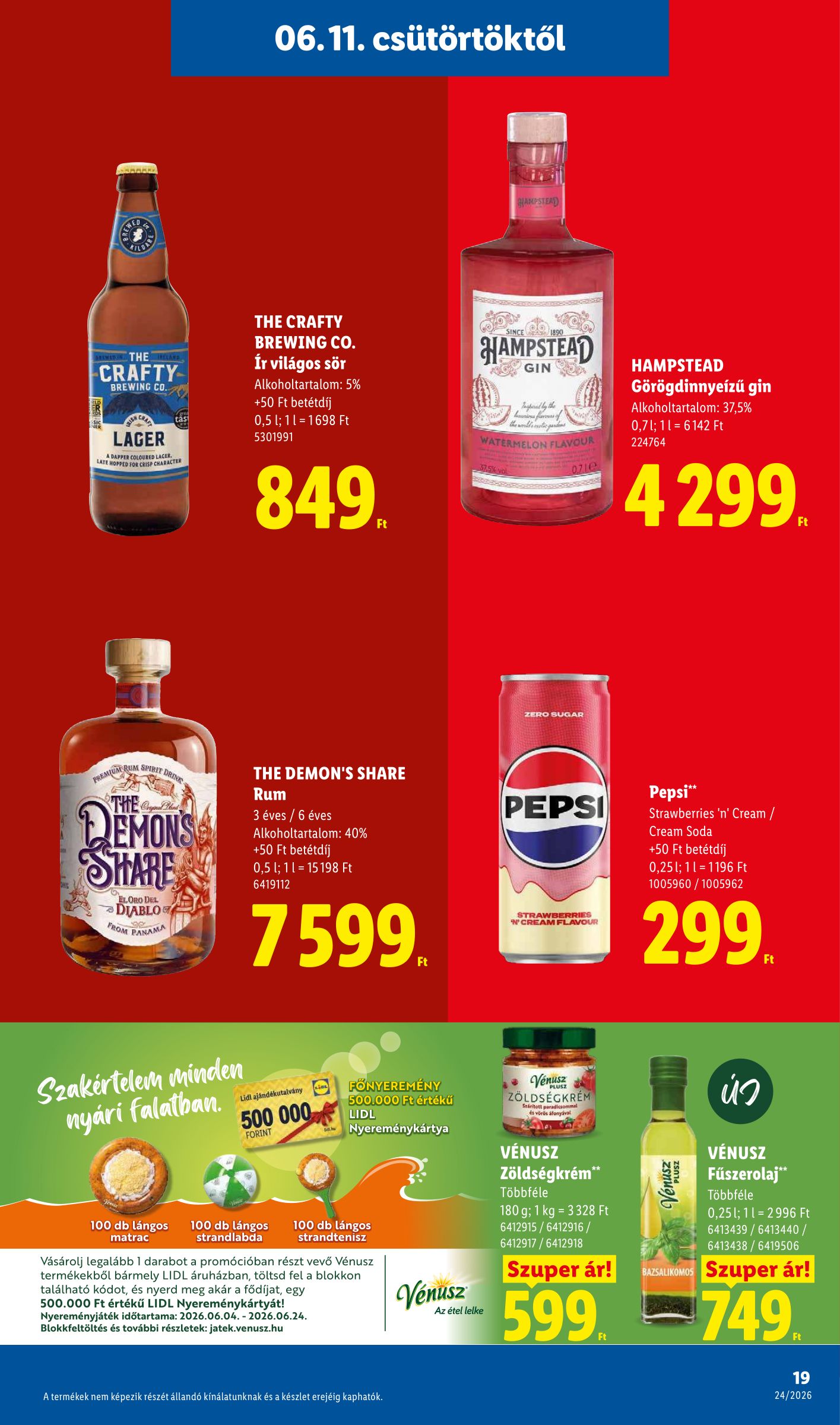 lidl - Aktuális Lidl szórólap érvényes csütörtöktől 2026.06.11.-től szerdától 2026.06.17.-ig - page: 19