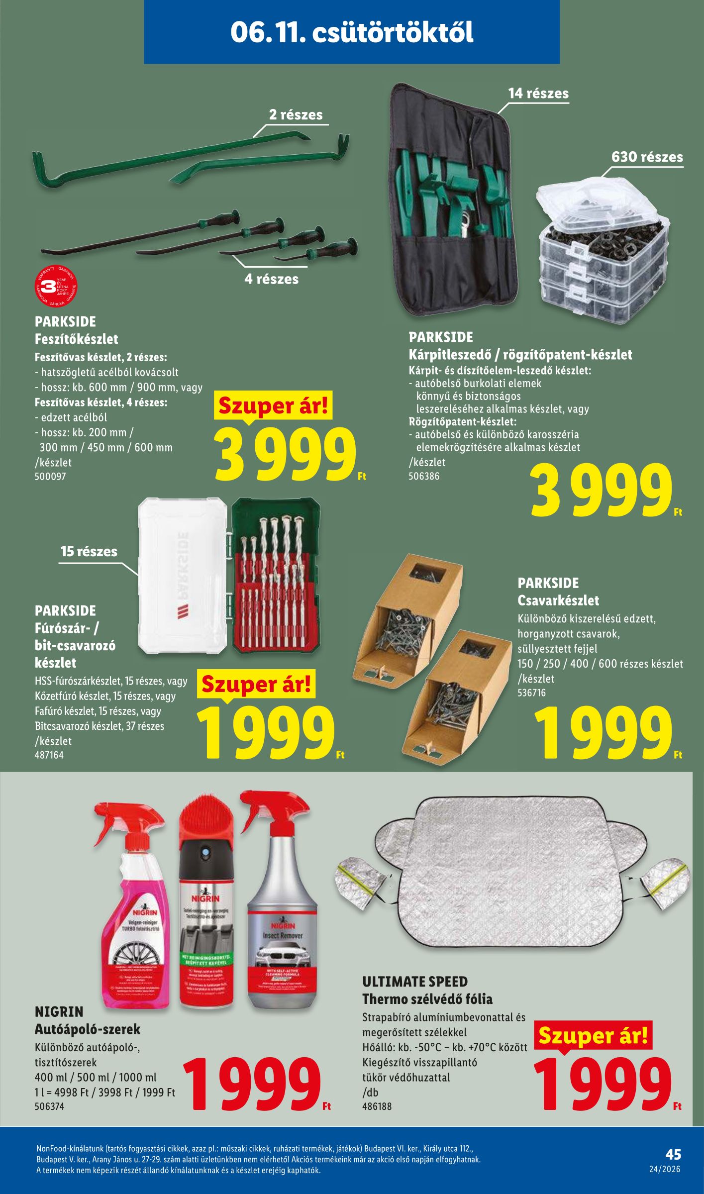 lidl - Aktuális Lidl szórólap érvényes csütörtöktől 2026.06.11.-től szerdától 2026.06.17.-ig - page: 45