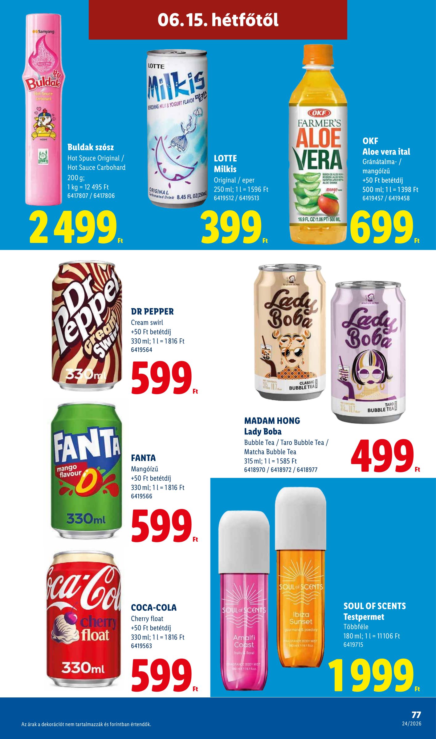 lidl - Aktuális Lidl szórólap érvényes csütörtöktől 2026.06.11.-től szerdától 2026.06.17.-ig - page: 77