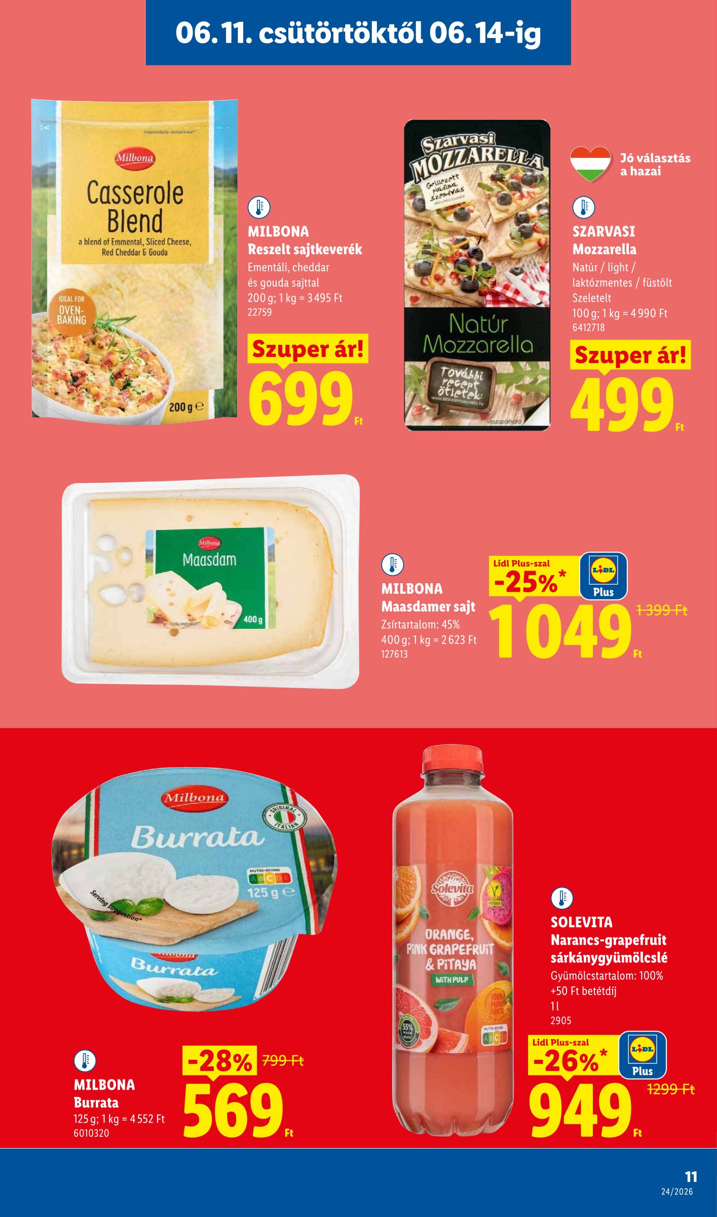 lidl - Aktuális Lidl szórólap érvényes csütörtöktől 2026.06.11.-től szerdától 2026.06.17.-ig - page: 11