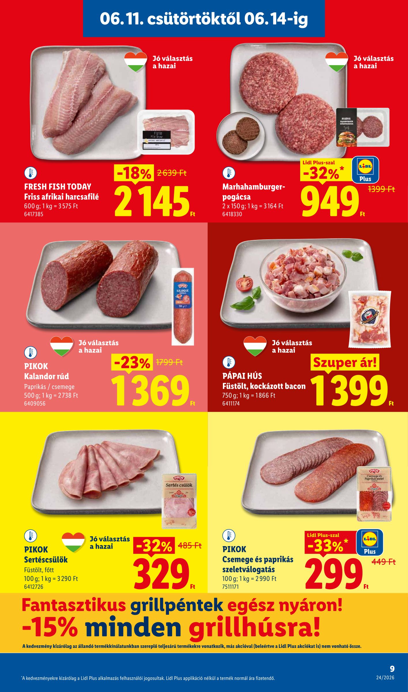 lidl - Aktuális Lidl szórólap érvényes csütörtöktől 2026.06.11.-től szerdától 2026.06.17.-ig - page: 9