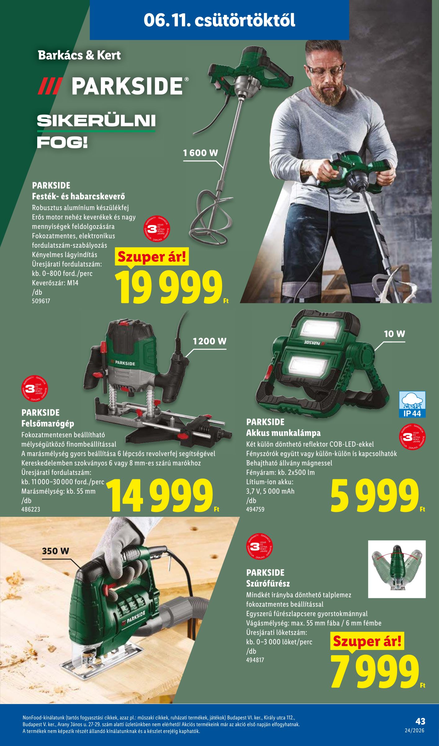 lidl - Aktuális Lidl szórólap érvényes csütörtöktől 2026.06.11.-től szerdától 2026.06.17.-ig - page: 43