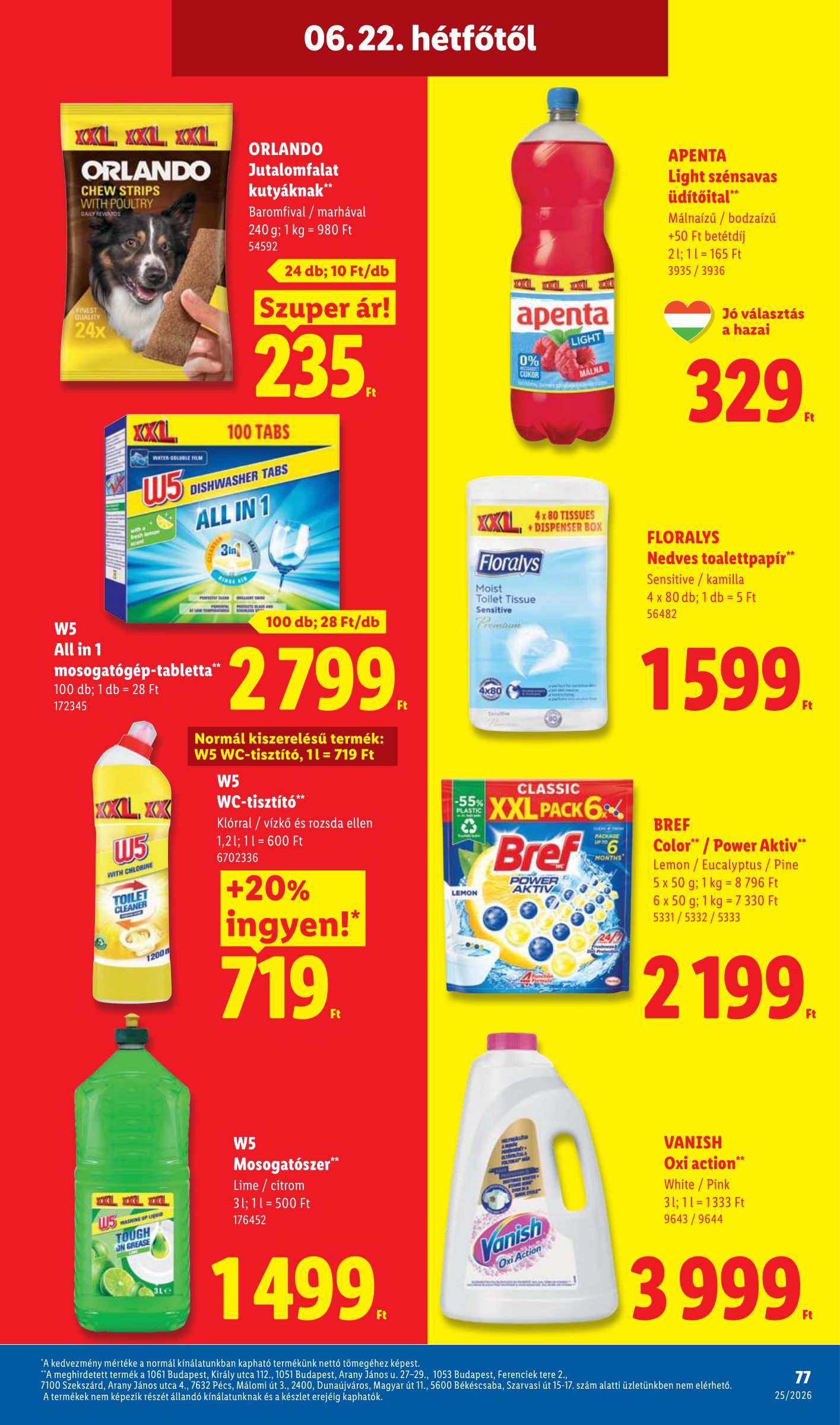 lidl - Lidl hirdetmény a következő hétre csütörtöktől 2026.06.18.-tól szerdától 2026.06.24.-ig - page: 77