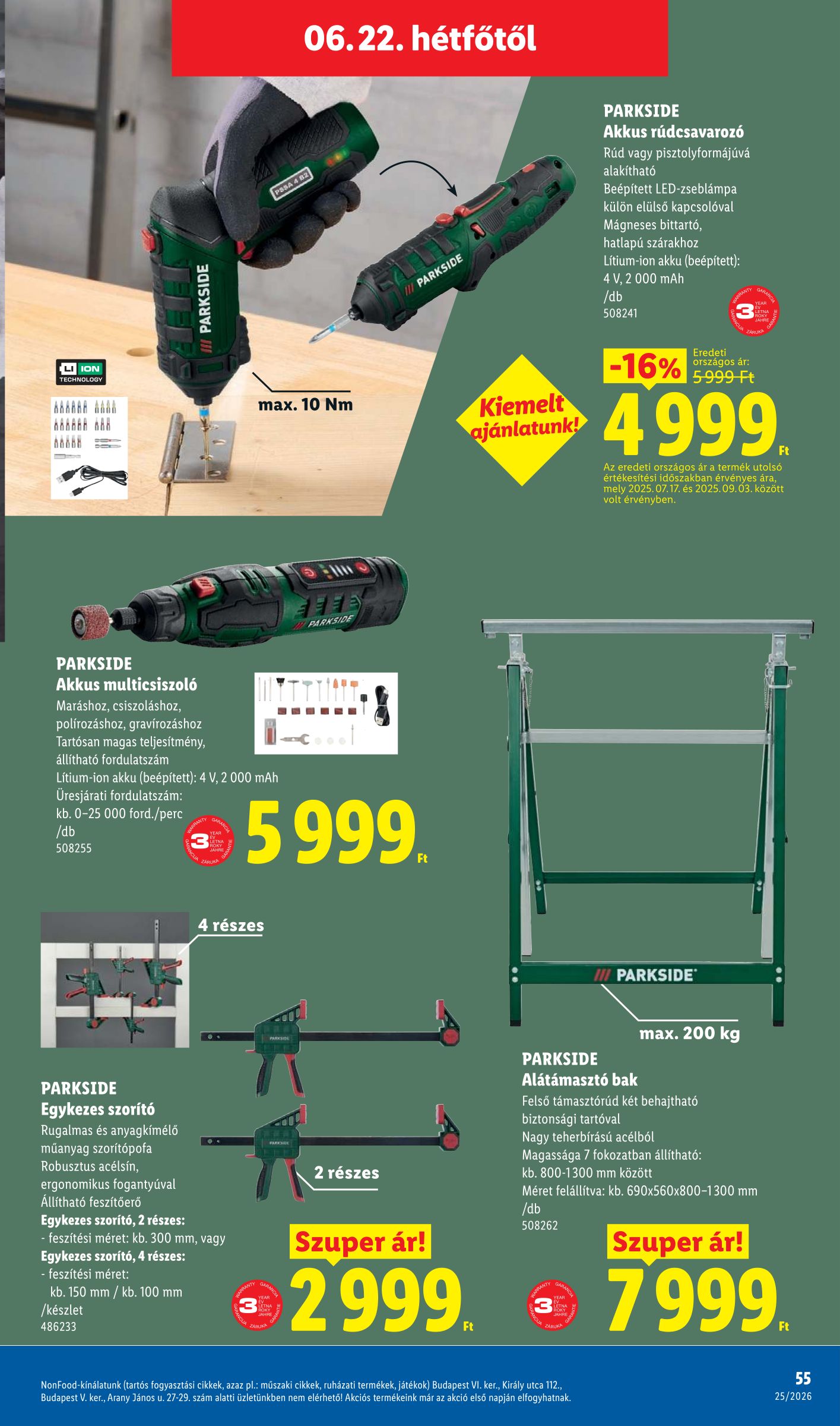 lidl - Lidl hirdetmény a következő hétre csütörtöktől 2026.06.18.-tól szerdától 2026.06.24.-ig - page: 55