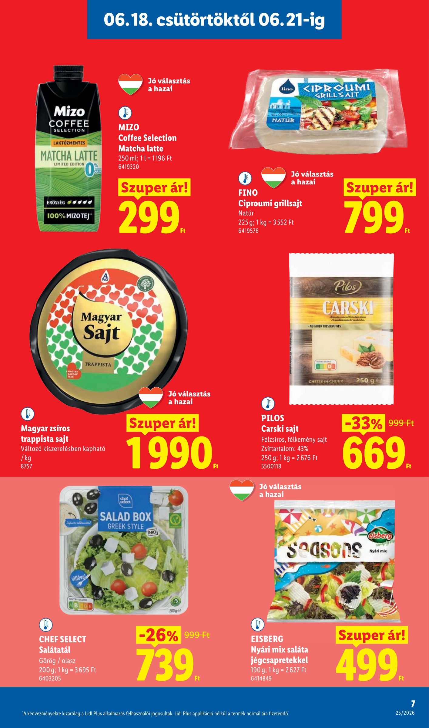 lidl - Lidl hirdetmény a következő hétre csütörtöktől 2026.06.18.-tól szerdától 2026.06.24.-ig - page: 7