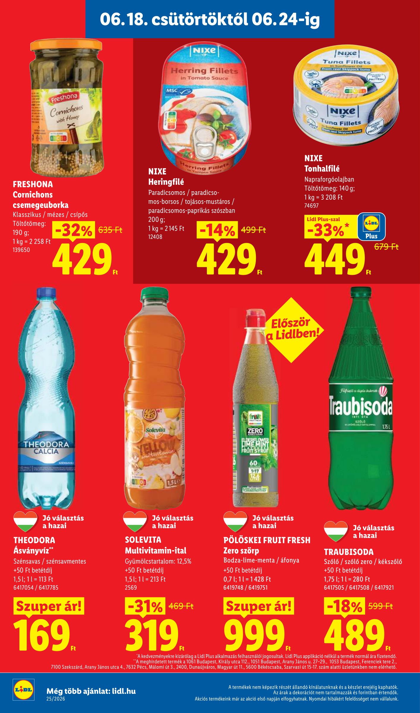 lidl - Lidl hirdetmény a következő hétre csütörtöktől 2026.06.18.-tól szerdától 2026.06.24.-ig - page: 10