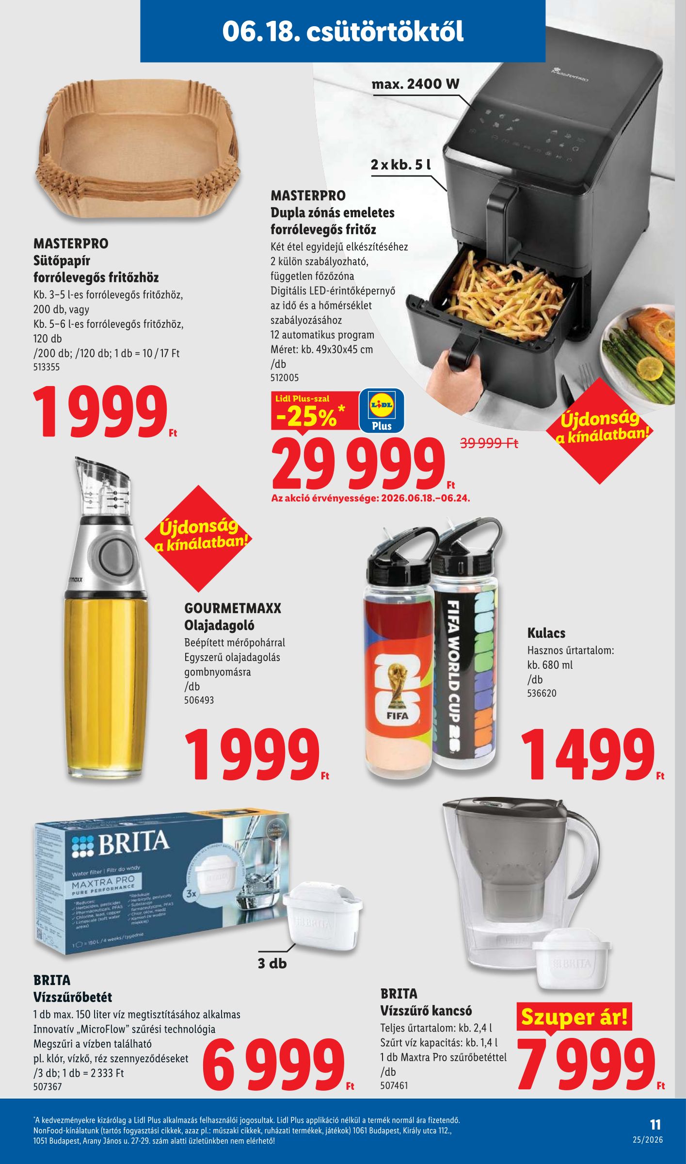 lidl - Lidl - Nonfood hirdetmény a következő hétre csütörtöktől 2026.06.18.-tól szerdától 2026.06.24.-ig - page: 11