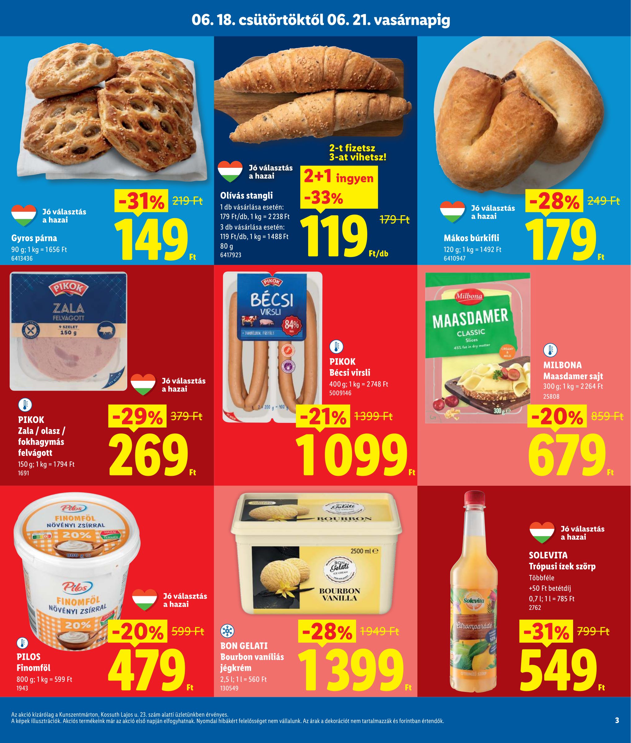 lidl - Lidl hirdetmény a következő hétre csütörtöktől 2026.06.18.-tól vasárnaptól 2026.06.21.-ig - page: 3