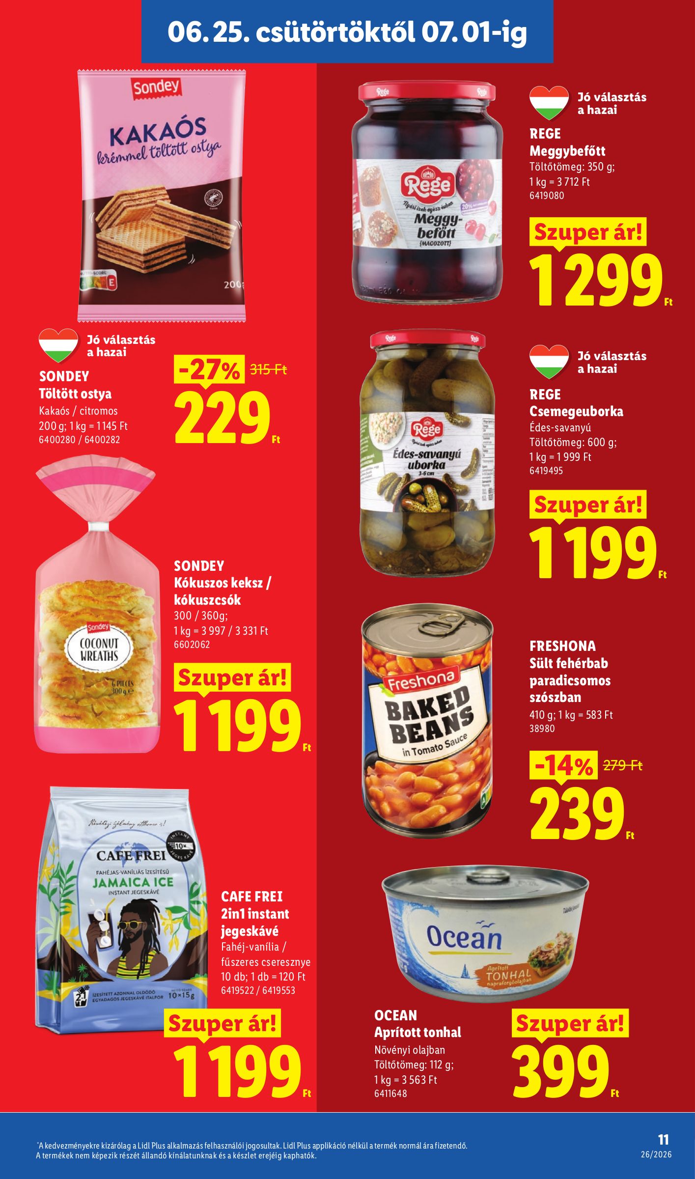 lidl - Lidl hirdetmény a következő hétre csütörtöktől 2026.06.25.-tól szerdától 2026.07.01.-ig - page: 11