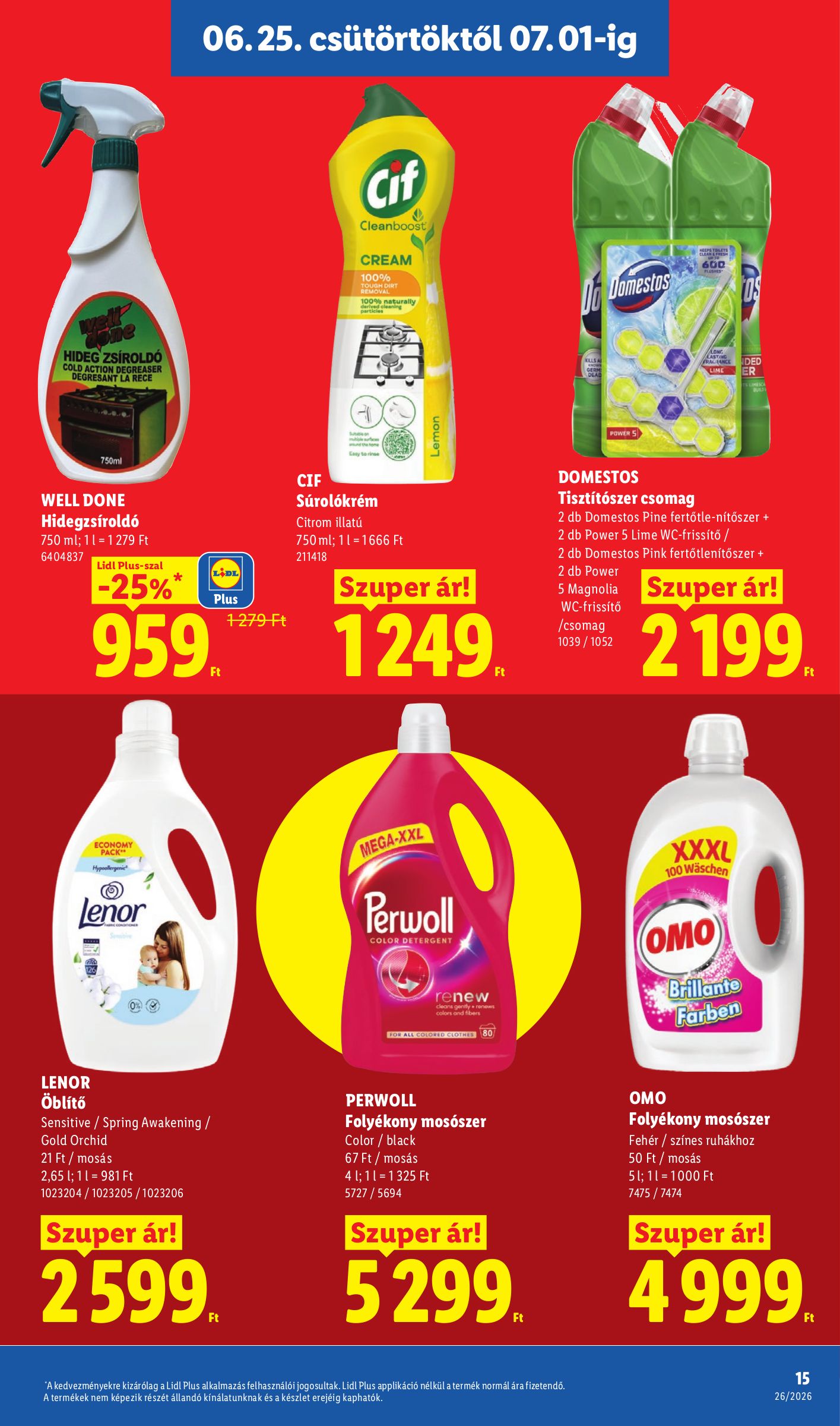lidl - Lidl hirdetmény a következő hétre csütörtöktől 2026.06.25.-tól szerdától 2026.07.01.-ig - page: 15