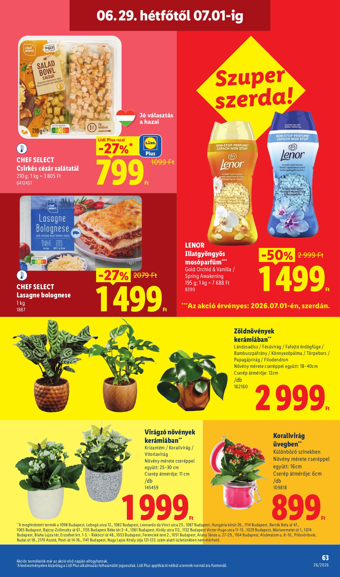 lidl - Lidl hirdetmény a következő hétre csütörtöktől 2026.06.25.-tól szerdától 2026.07.01.-ig - page: 63
