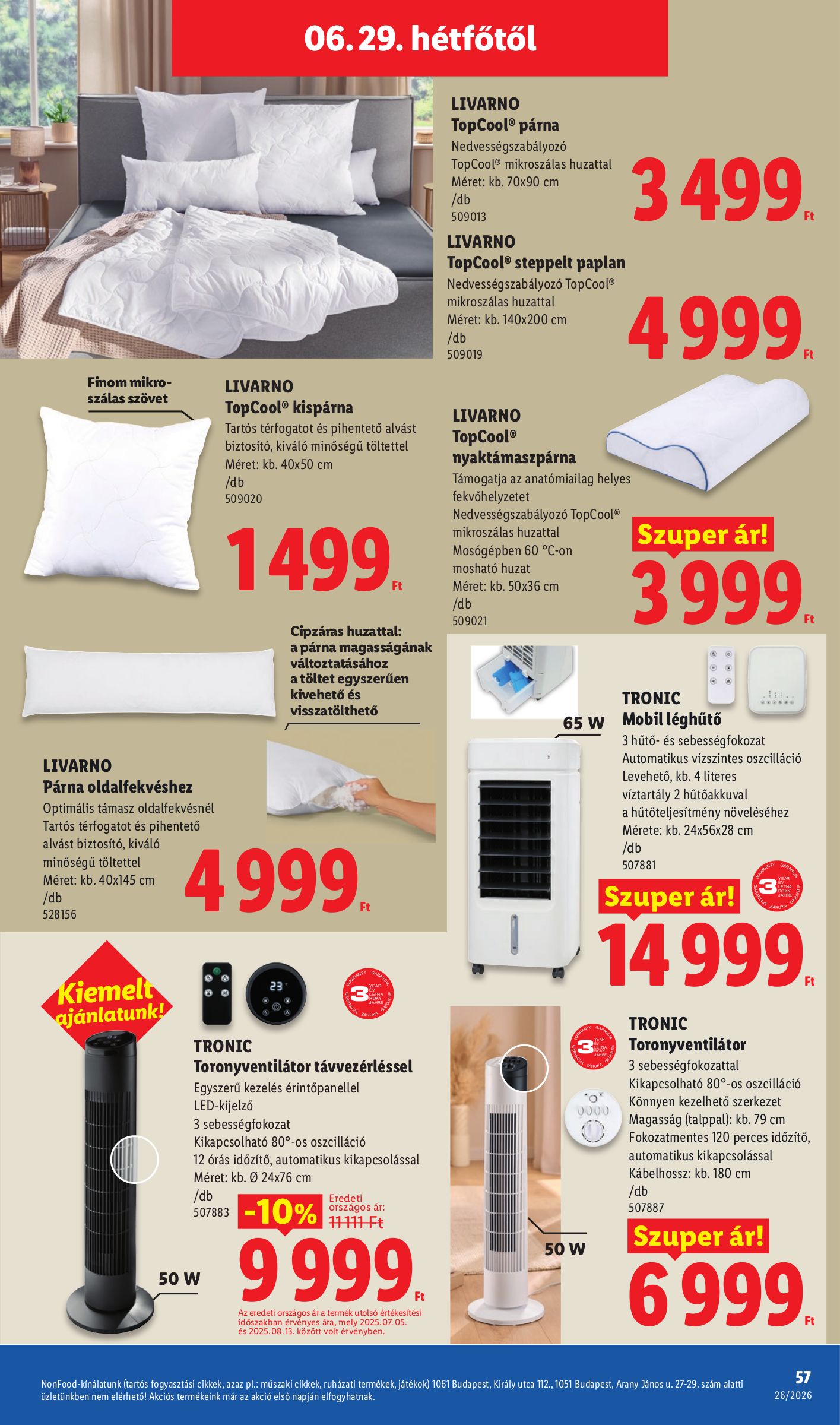 lidl - Lidl hirdetmény a következő hétre csütörtöktől 2026.06.25.-tól szerdától 2026.07.01.-ig - page: 57