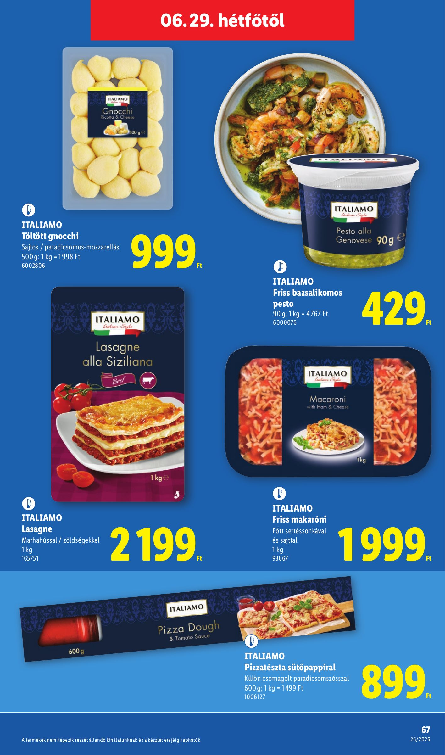 lidl - Lidl hirdetmény a következő hétre csütörtöktől 2026.06.25.-tól szerdától 2026.07.01.-ig - page: 67