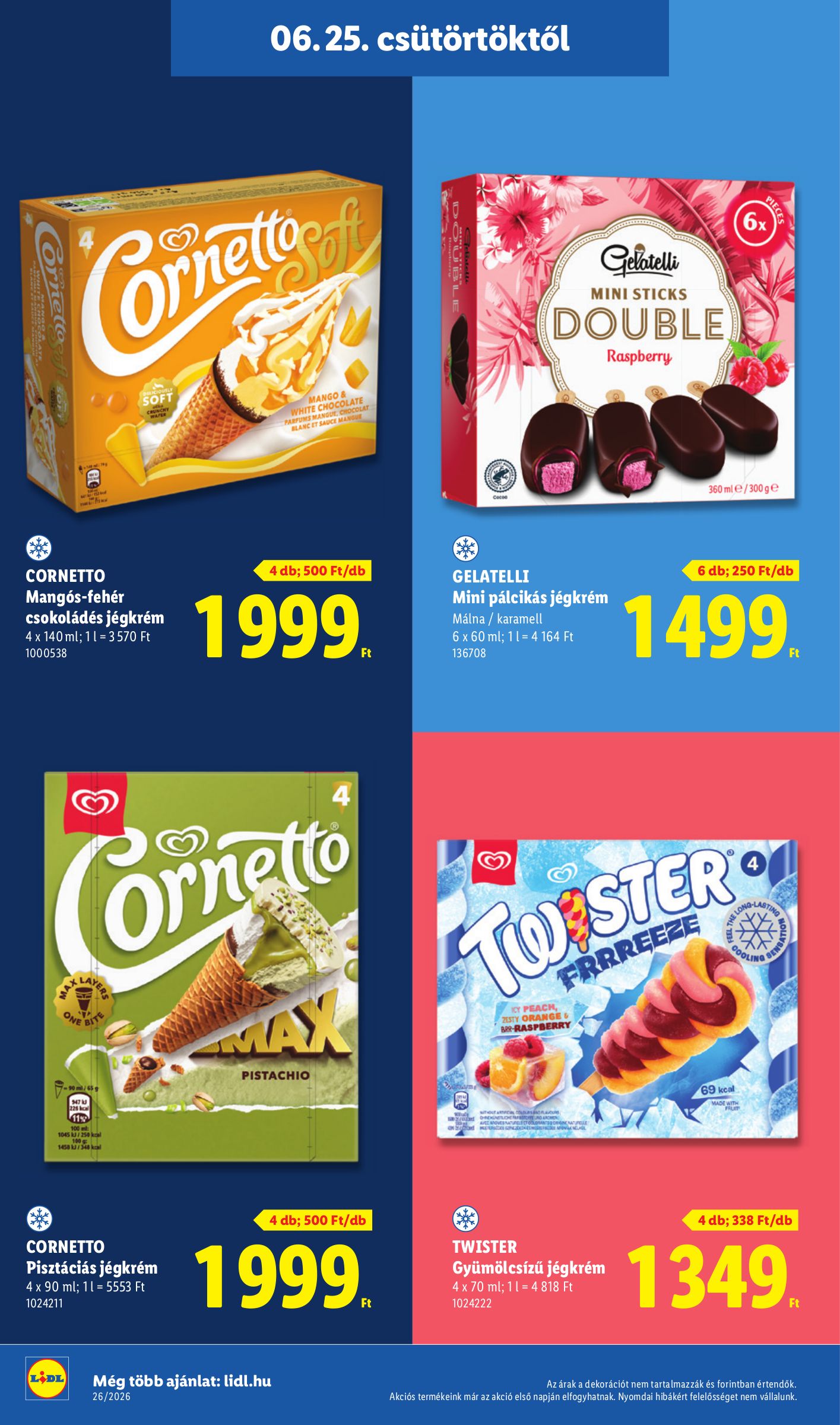 lidl - Lidl hirdetmény a következő hétre csütörtöktől 2026.06.25.-tól szerdától 2026.07.01.-ig - page: 22