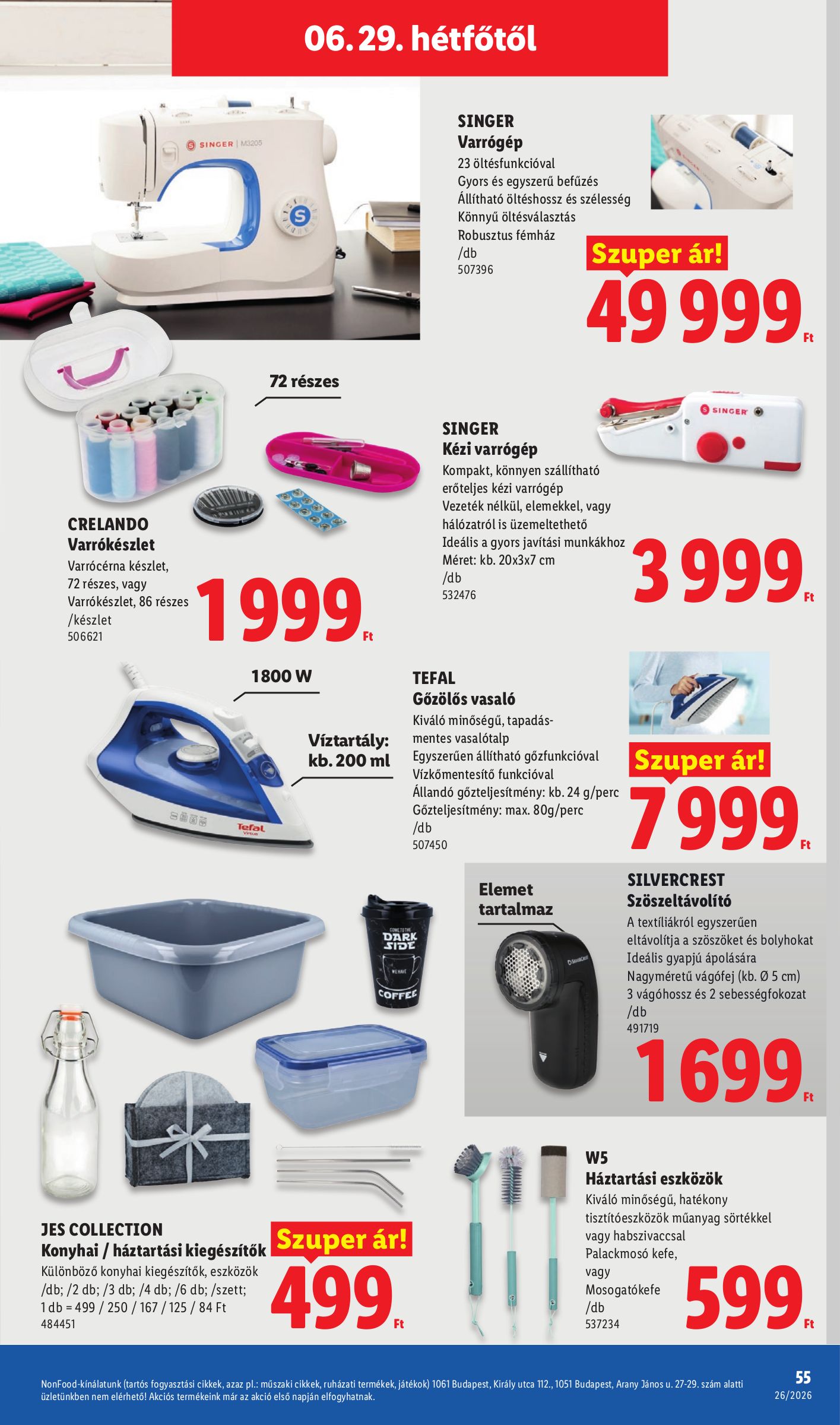 lidl - Lidl hirdetmény a következő hétre csütörtöktől 2026.06.25.-tól szerdától 2026.07.01.-ig - page: 55