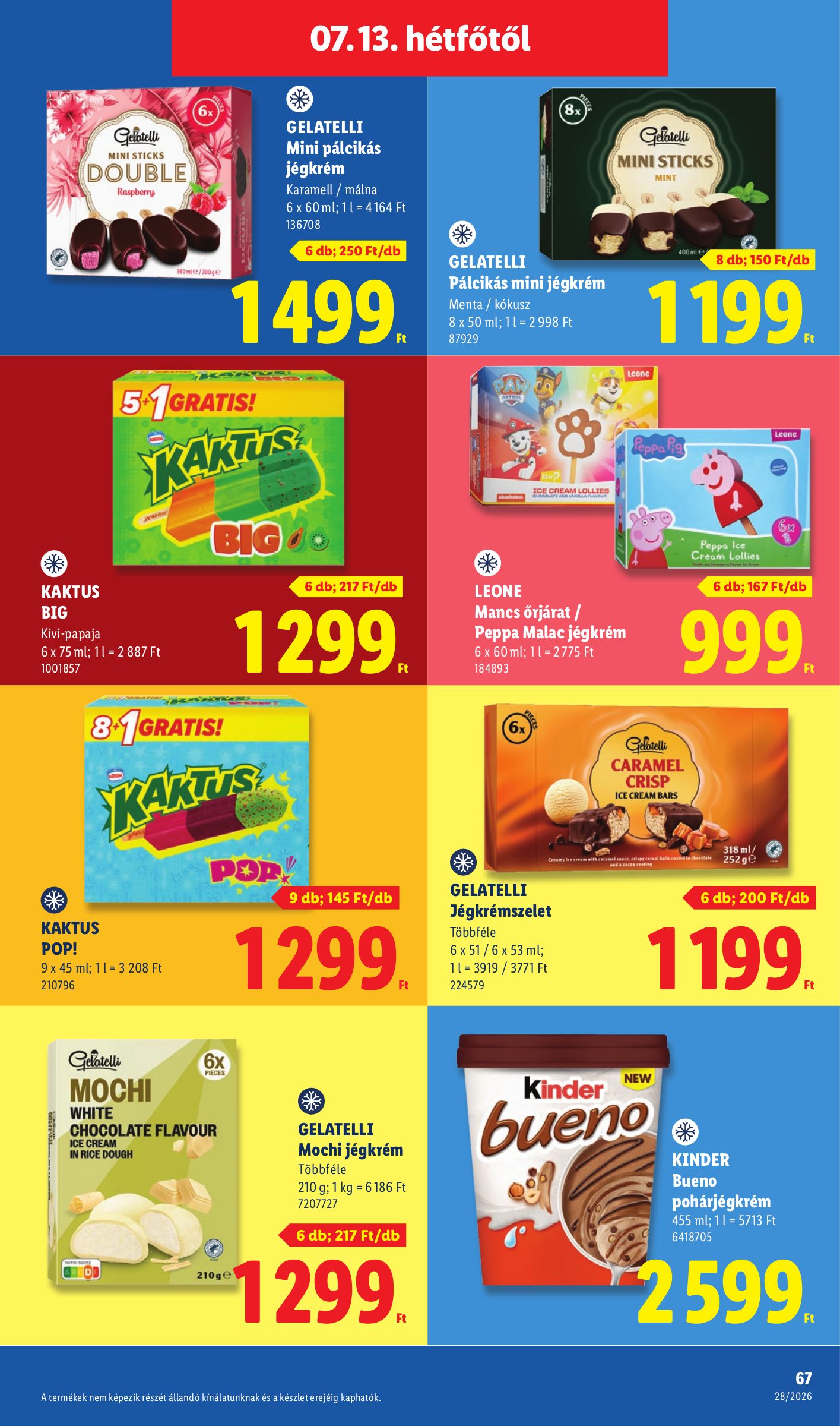 lidl - Lidl hirdetmény a következő hétre csütörtöktől 2026.07.09.-tól szerdától 2026.07.15.-ig - page: 67