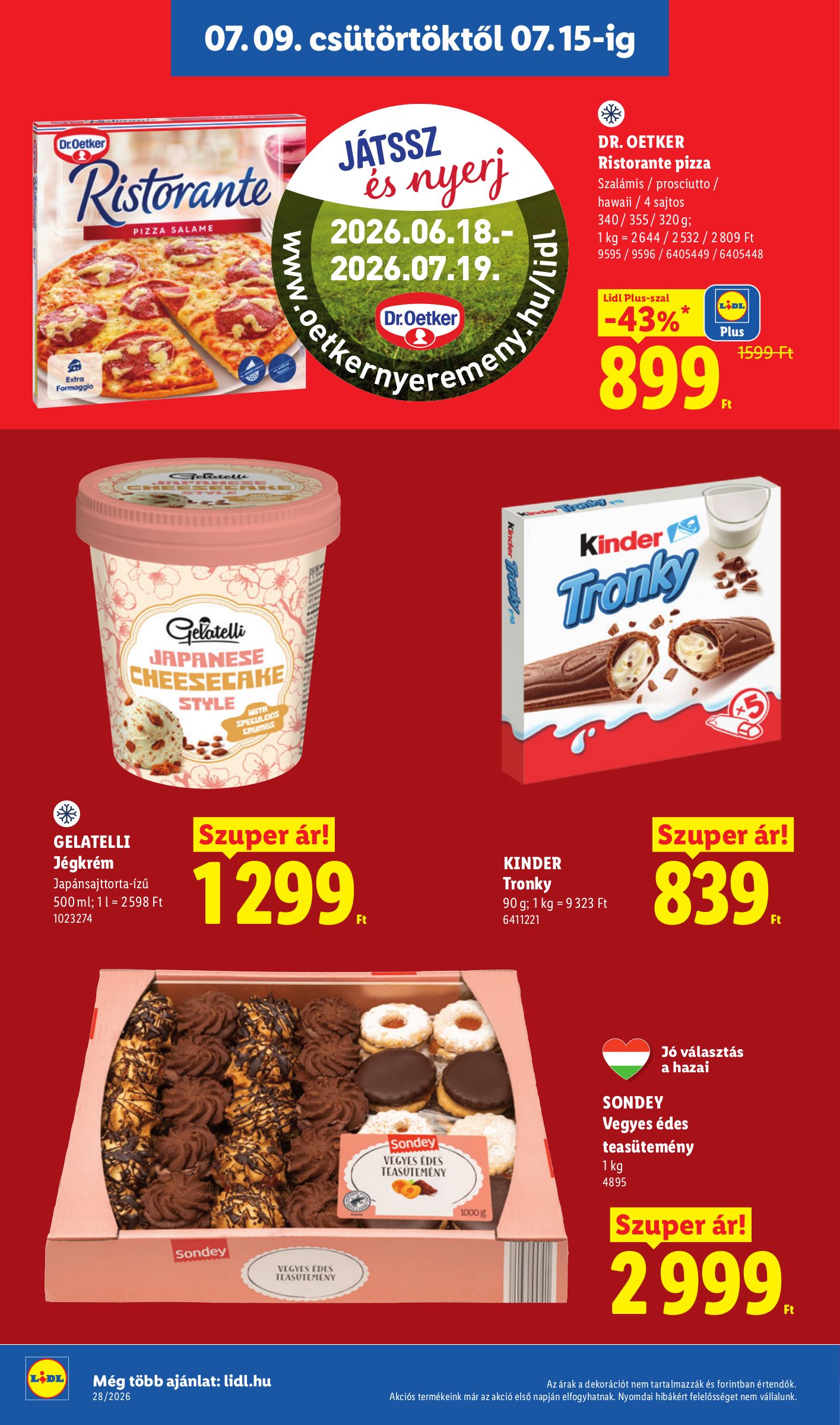lidl - Lidl hirdetmény a következő hétre csütörtöktől 2026.07.09.-tól szerdától 2026.07.15.-ig - page: 14