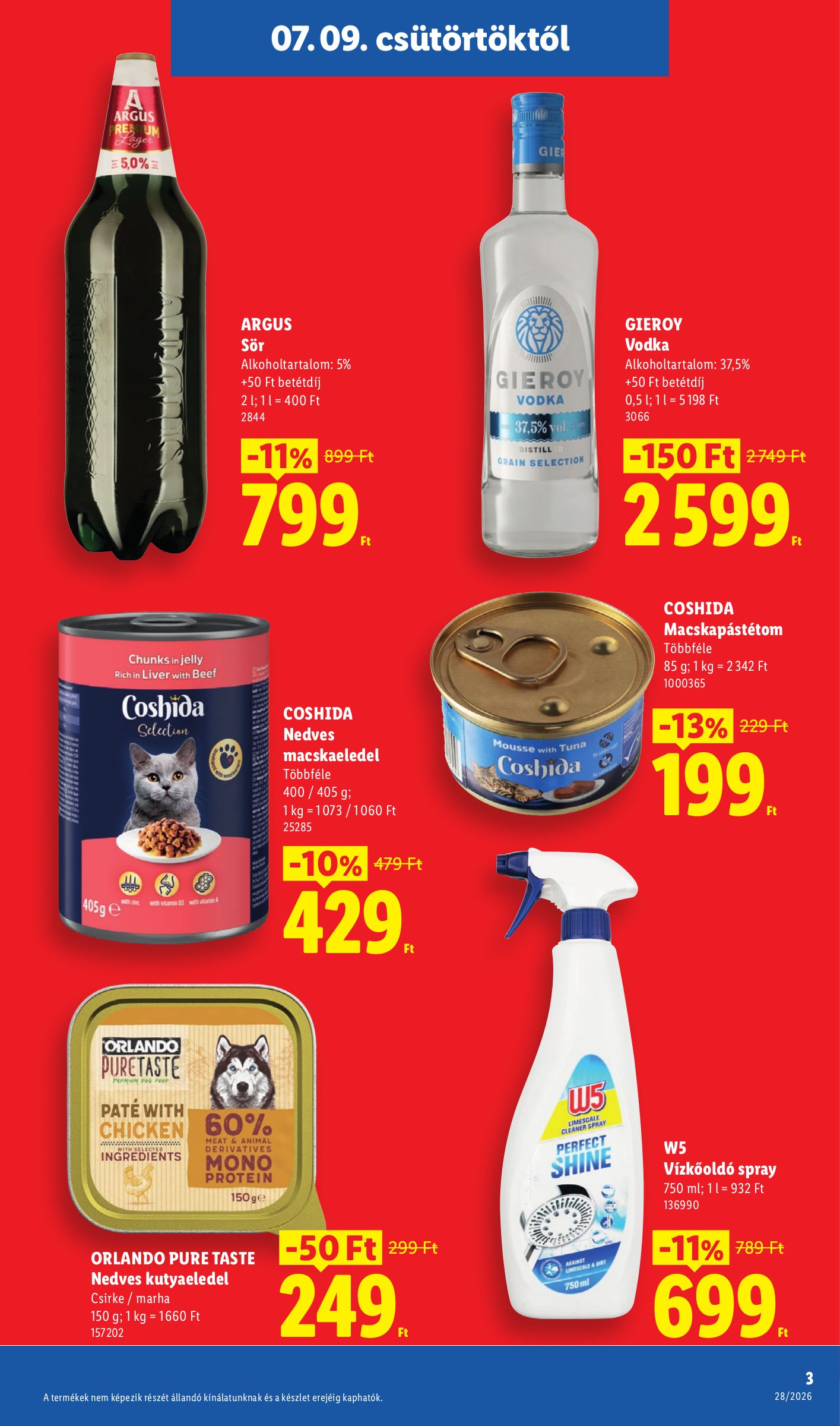 lidl - Lidl hirdetmény a következő hétre csütörtöktől 2026.07.09.-tól szerdától 2026.07.15.-ig - page: 3