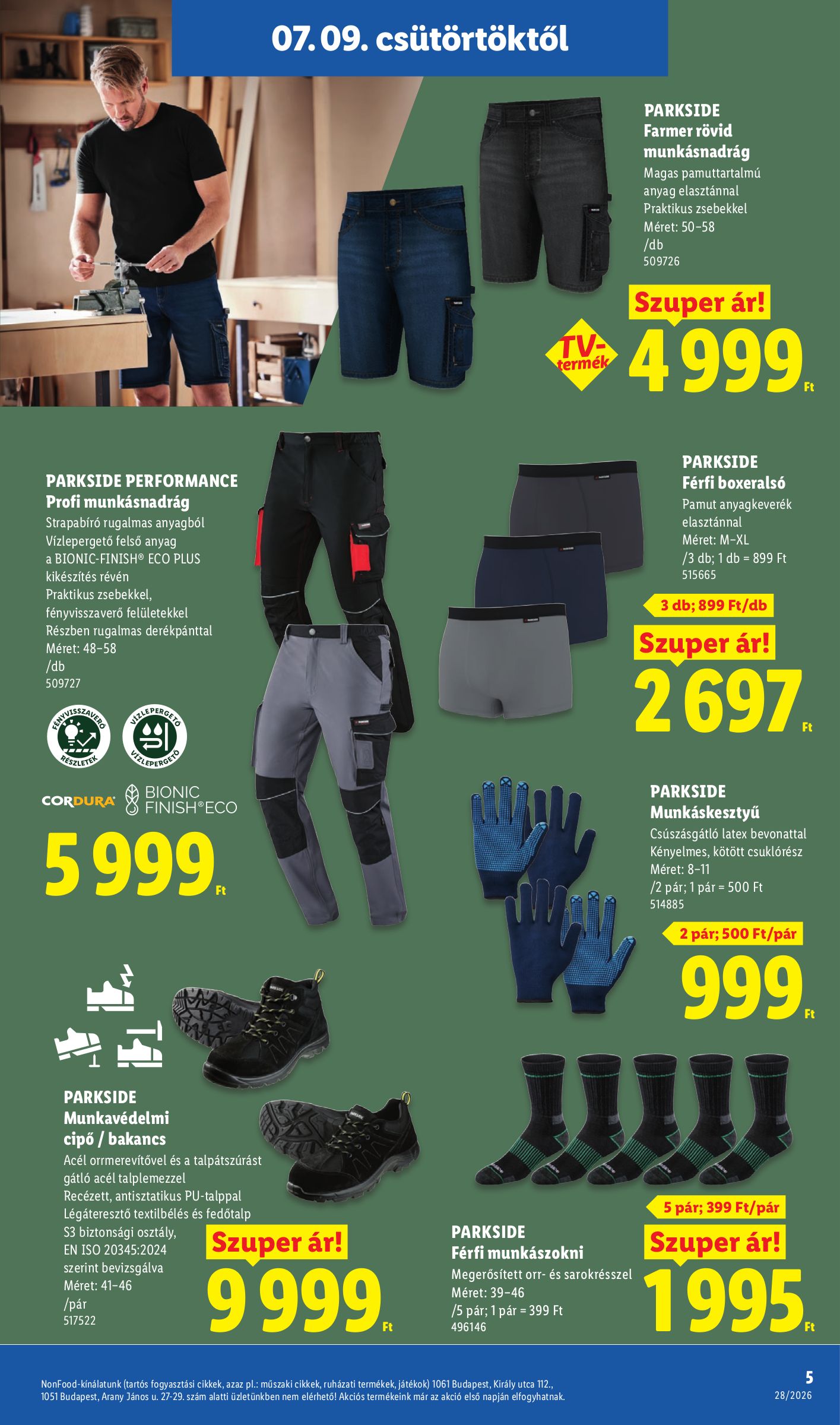 lidl - Lidl - Nonfood hirdetmény a következő hétre csütörtöktől 2026.07.09.-tól szerdától 2026.07.15.-ig - page: 5