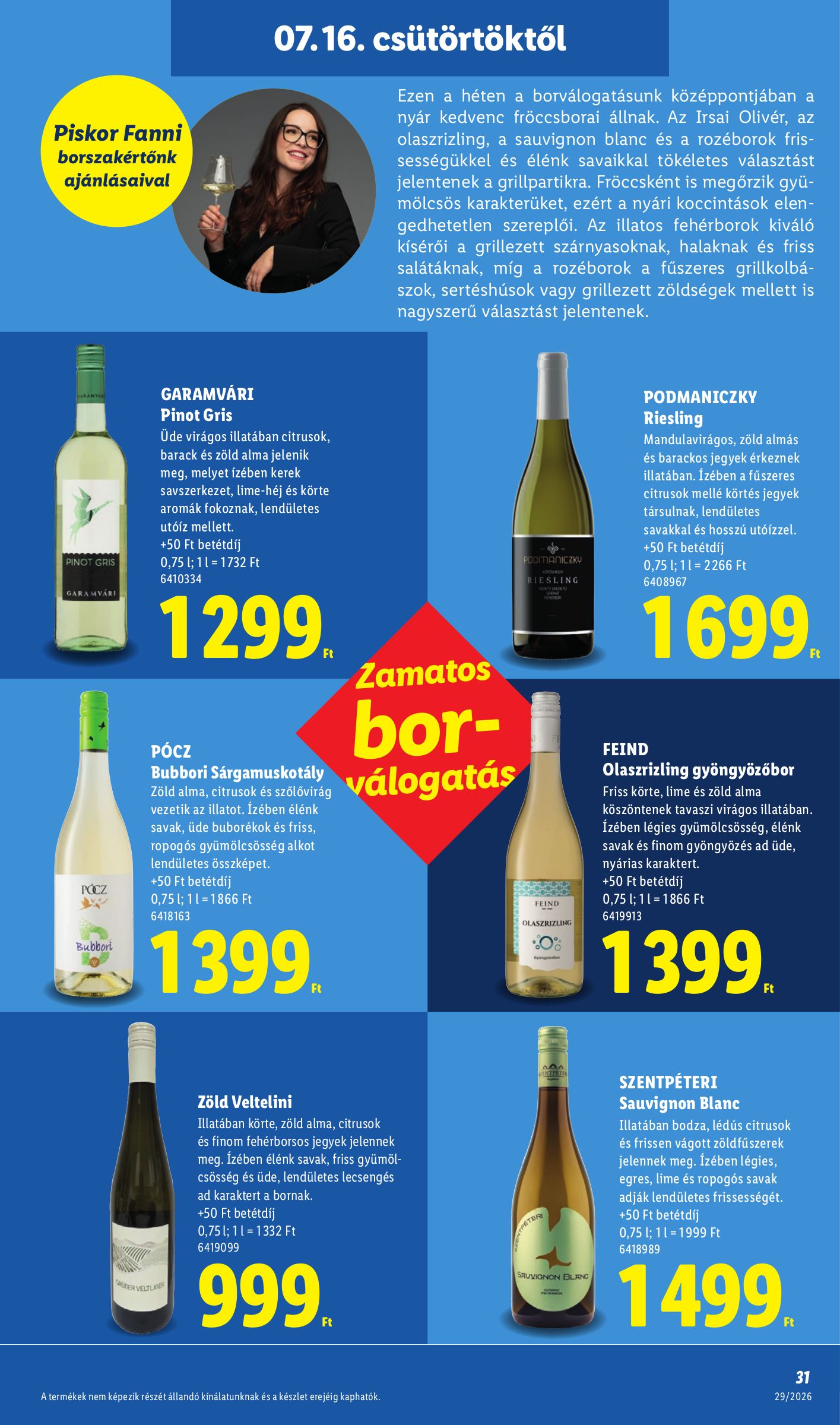 lidl - Lidl hirdetmény a következő hétre csütörtöktől 2026.07.16.-tól szerdától 2026.07.22.-ig - page: 31