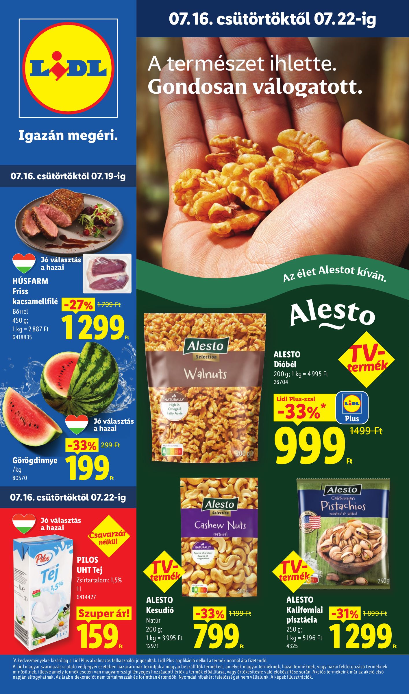 lidl - Lidl hirdetmény a következő hétre csütörtöktől 2026.07.16.-tól szerdától 2026.07.22.-ig