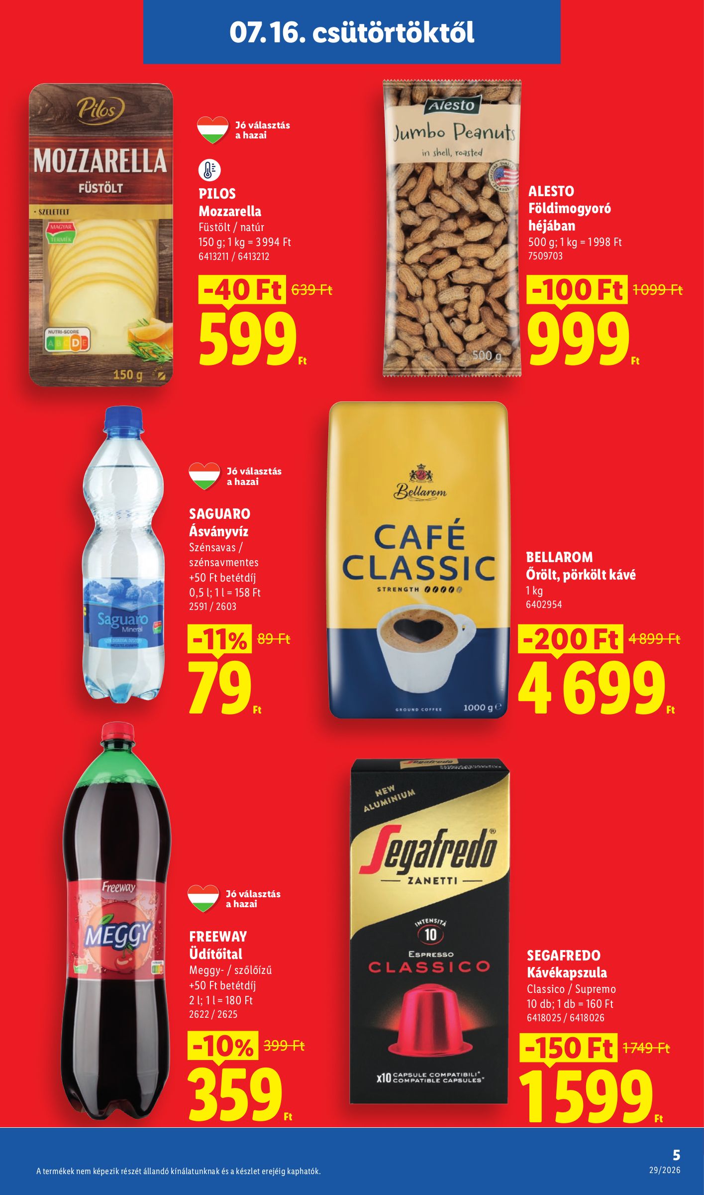 lidl - Lidl hirdetmény a következő hétre csütörtöktől 2026.07.16.-tól szerdától 2026.07.22.-ig - page: 5