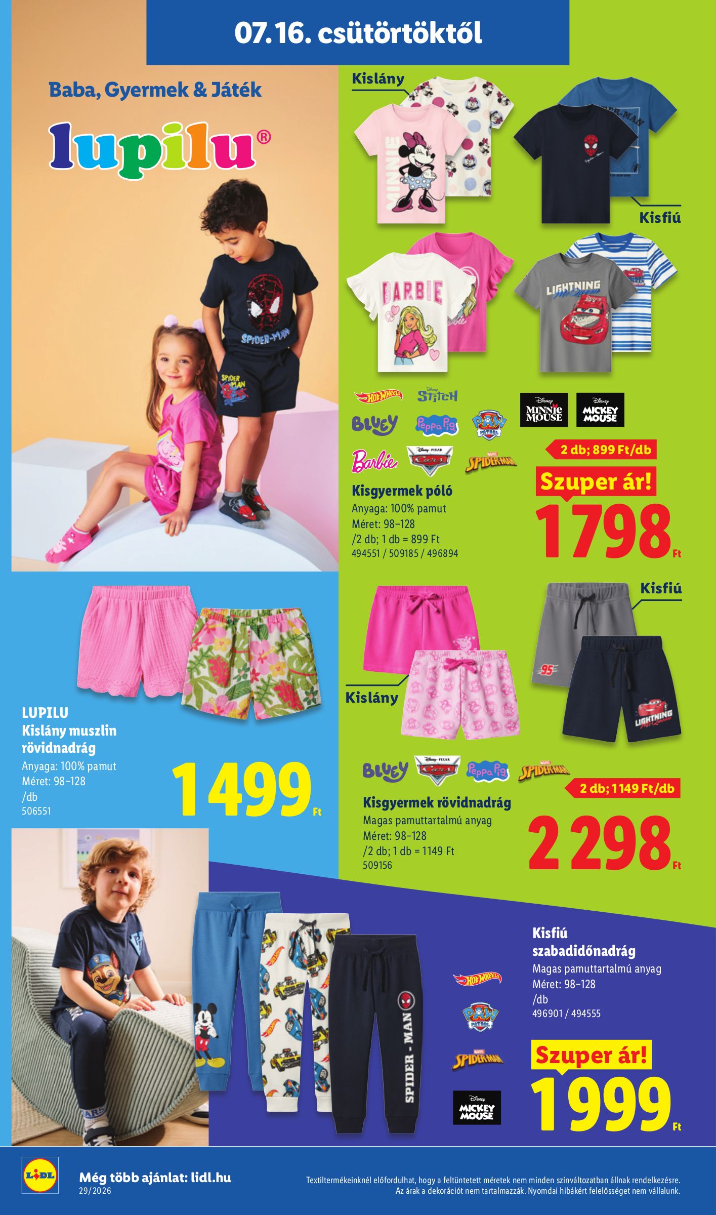 lidl - Lidl hirdetmény a következő hétre csütörtöktől 2026.07.16.-tól szerdától 2026.07.22.-ig - page: 44