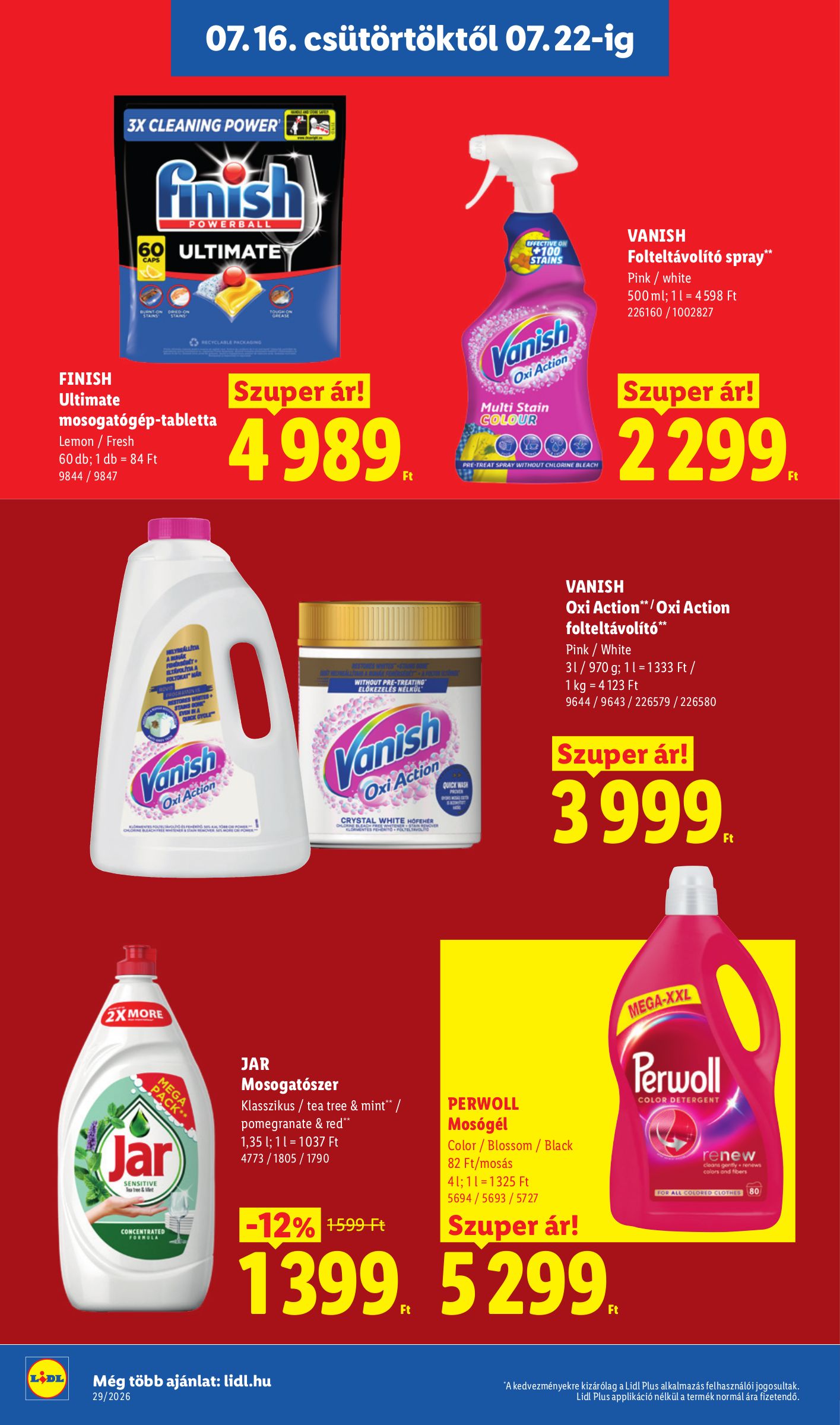lidl - Lidl hirdetmény a következő hétre csütörtöktől 2026.07.16.-tól szerdától 2026.07.22.-ig - page: 22
