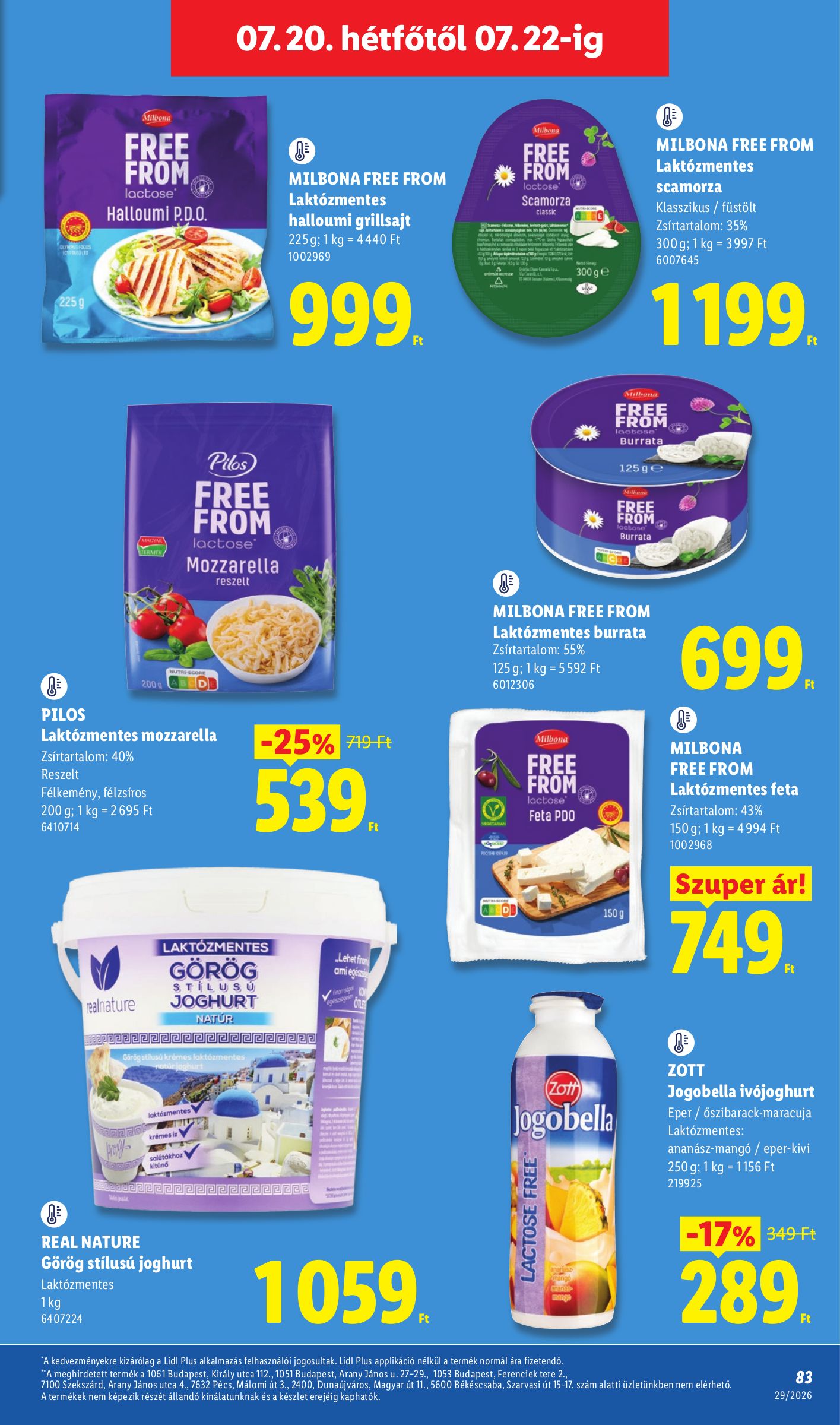 lidl - A jövőbeli Lidl akciós újság csütörtöktől 2026.07.16.-tól szerdától 2026.07.22.-ig érvényes. - page: 83
