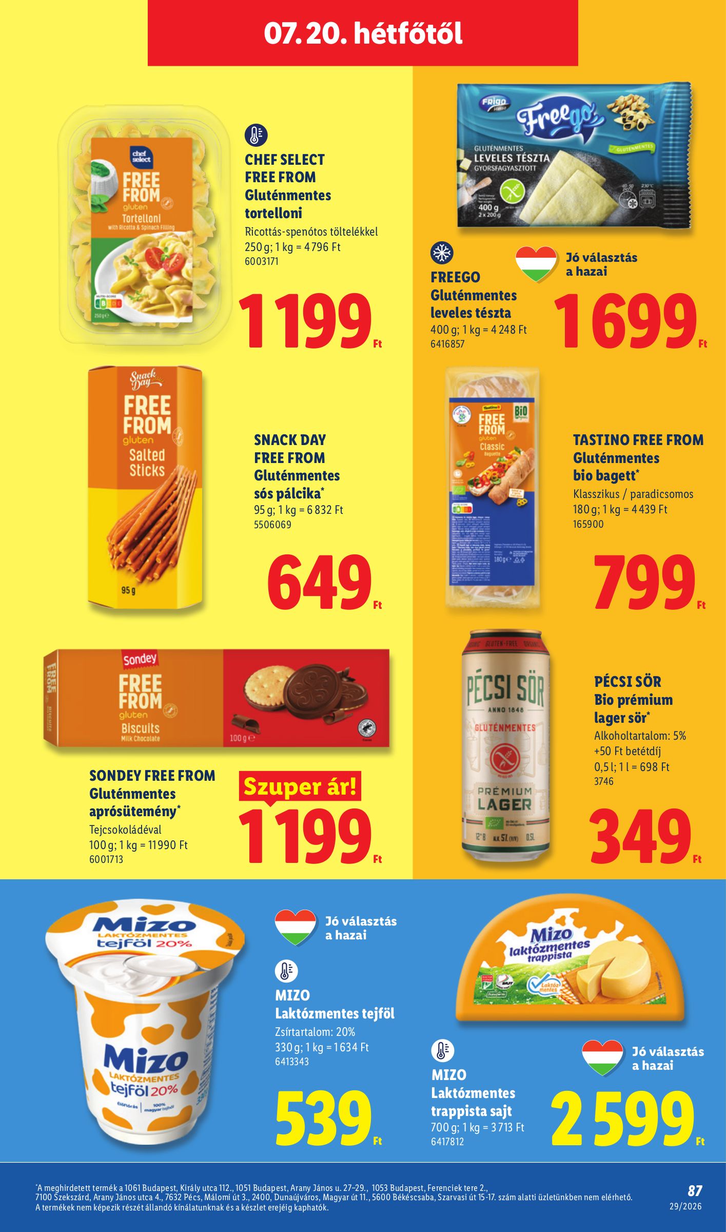 lidl - A jövőbeli Lidl akciós újság csütörtöktől 2026.07.16.-tól szerdától 2026.07.22.-ig érvényes. - page: 87