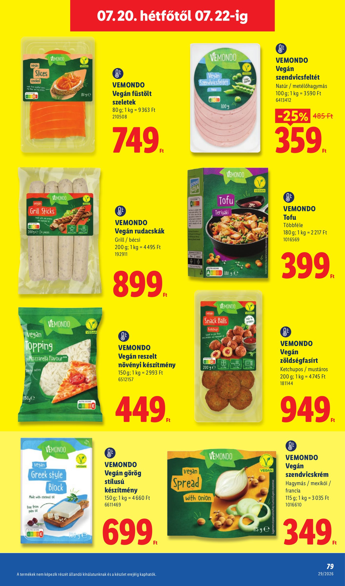 lidl - A jövőbeli Lidl akciós újság csütörtöktől 2026.07.16.-tól szerdától 2026.07.22.-ig érvényes. - page: 79