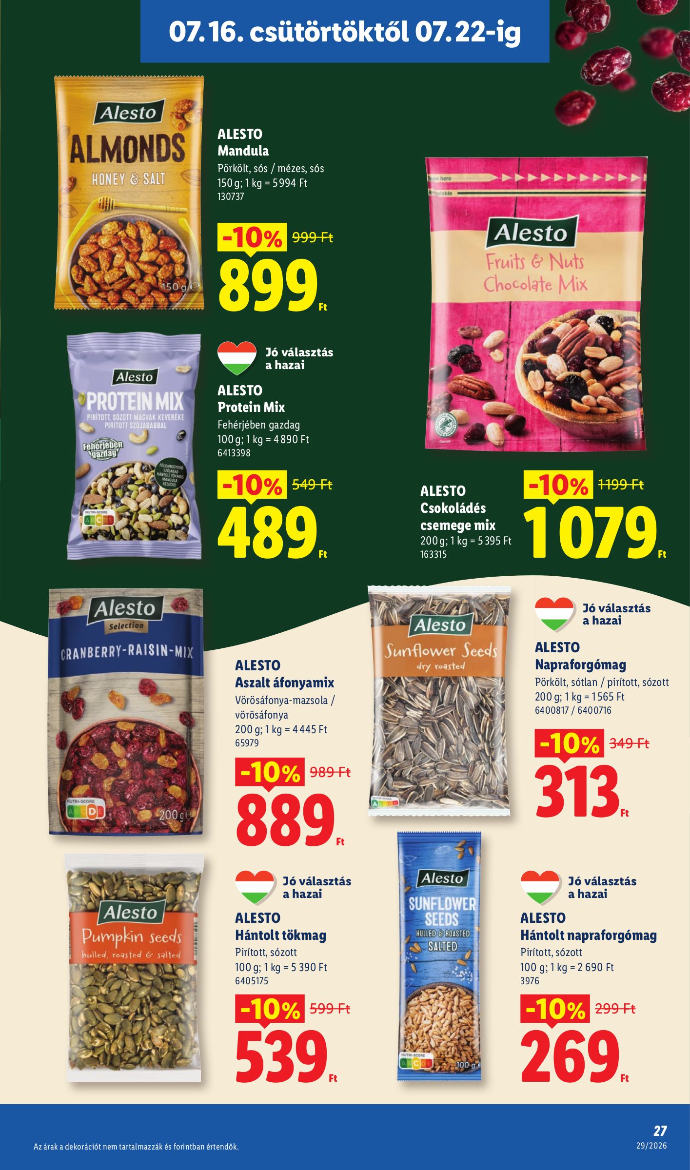 lidl - A jövőbeli Lidl akciós újság csütörtöktől 2026.07.16.-tól szerdától 2026.07.22.-ig érvényes. - page: 27