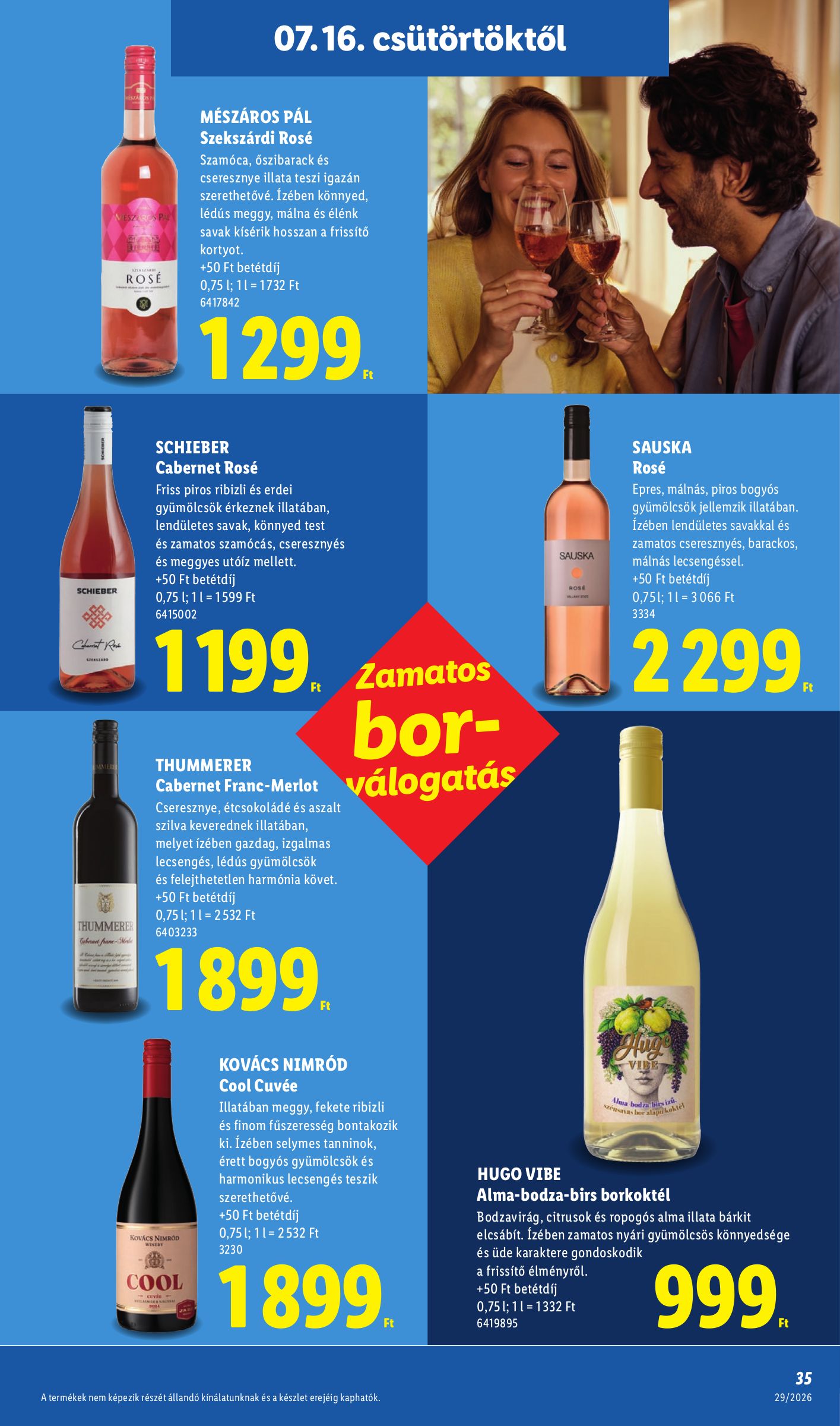 lidl - A jövőbeli Lidl akciós újság csütörtöktől 2026.07.16.-tól szerdától 2026.07.22.-ig érvényes. - page: 35