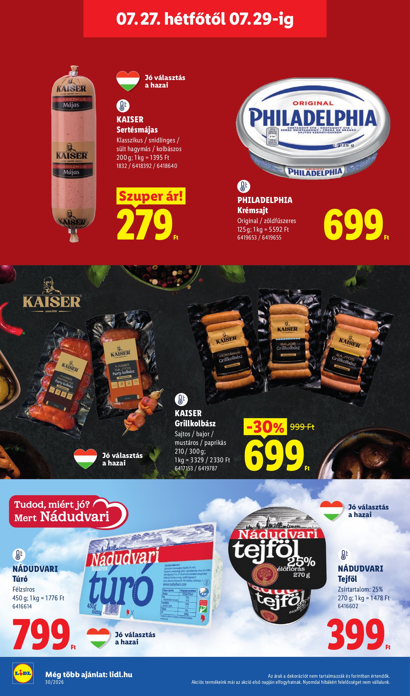 lidl - Lidl hirdetmény a következő hétre csütörtöktől 2026.07.23.-tól szerdától 2026.07.29.-ig - page: 62