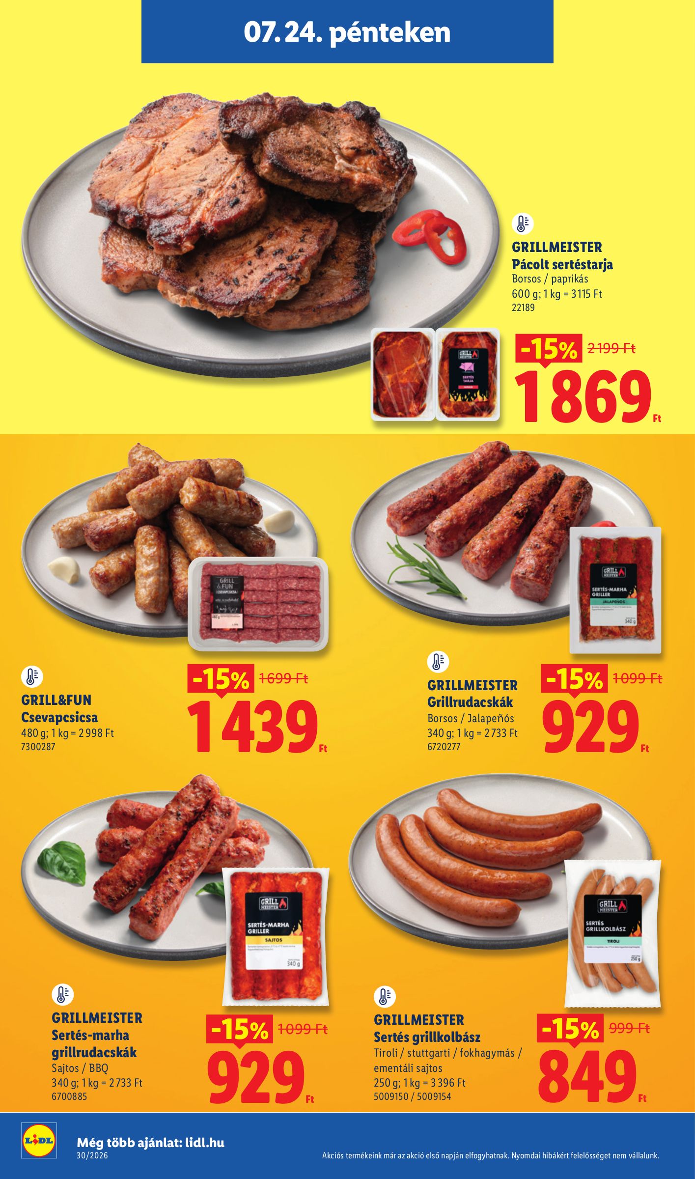 lidl - Lidl hirdetmény a következő hétre csütörtöktől 2026.07.23.-tól szerdától 2026.07.29.-ig - page: 40