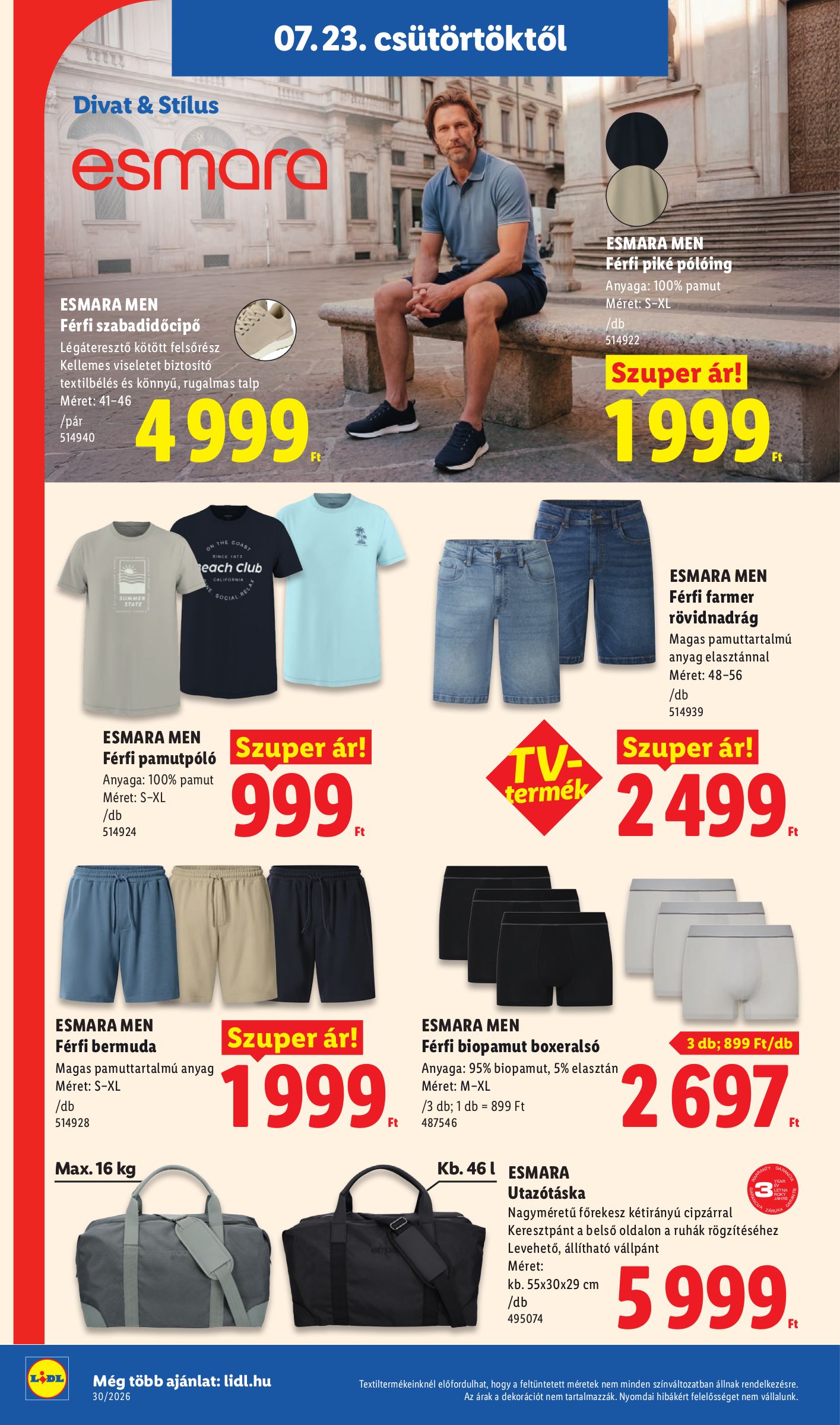 lidl - Lidl hirdetmény a következő hétre csütörtöktől 2026.07.23.-tól szerdától 2026.07.29.-ig - page: 30