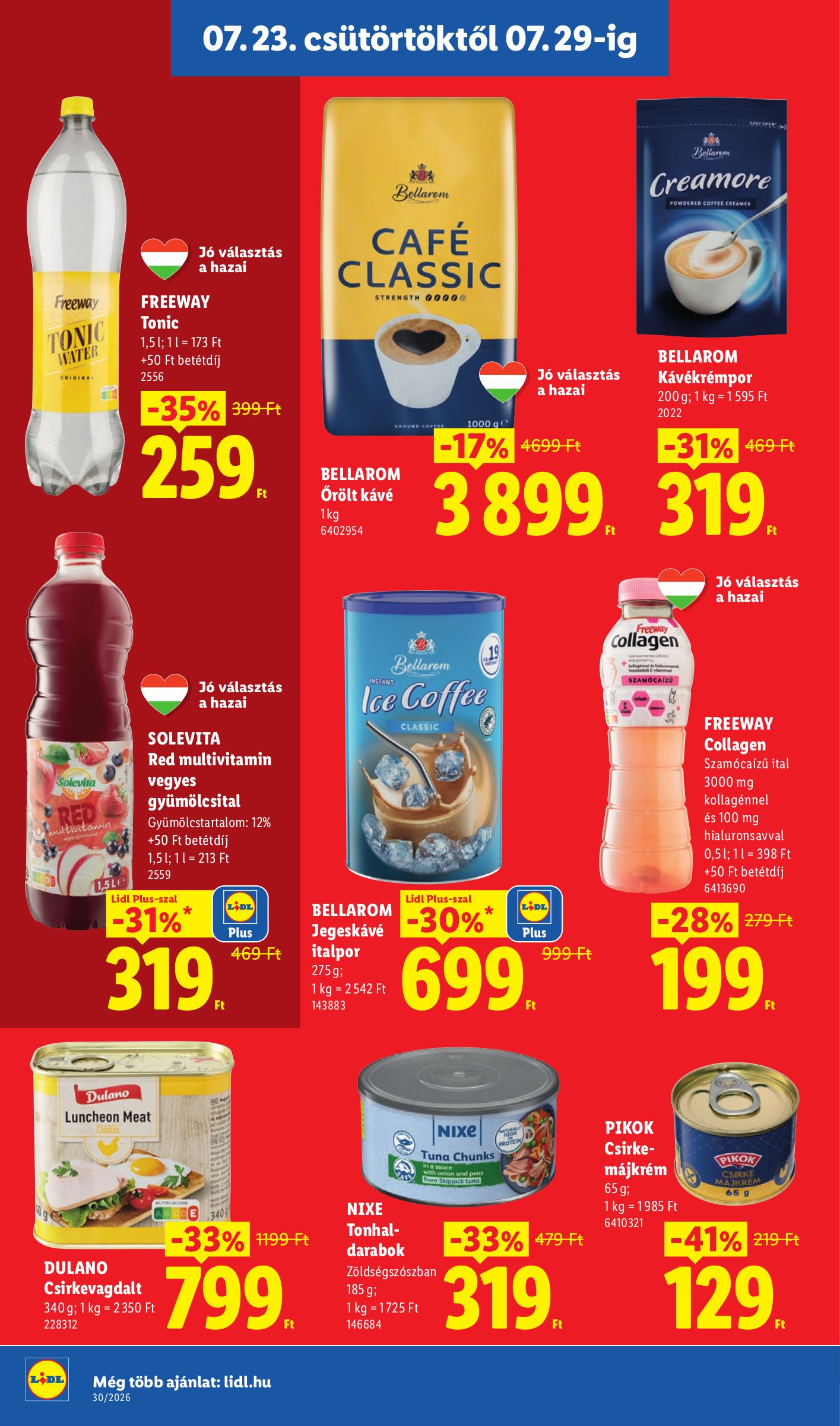 lidl - Lidl hirdetmény a következő hétre csütörtöktől 2026.07.23.-tól szerdától 2026.07.29.-ig - page: 14